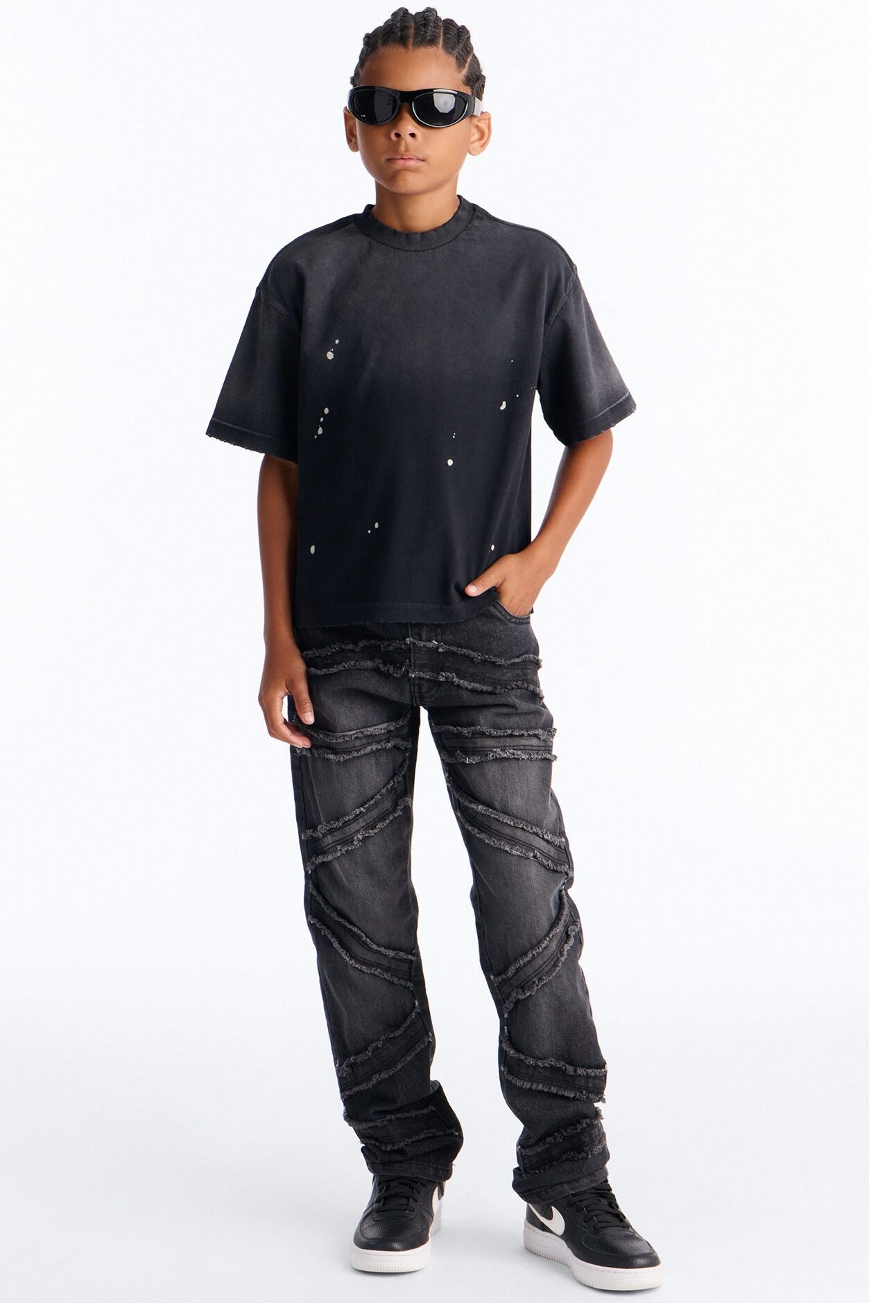 Mini Boxy Studio Tee - Black