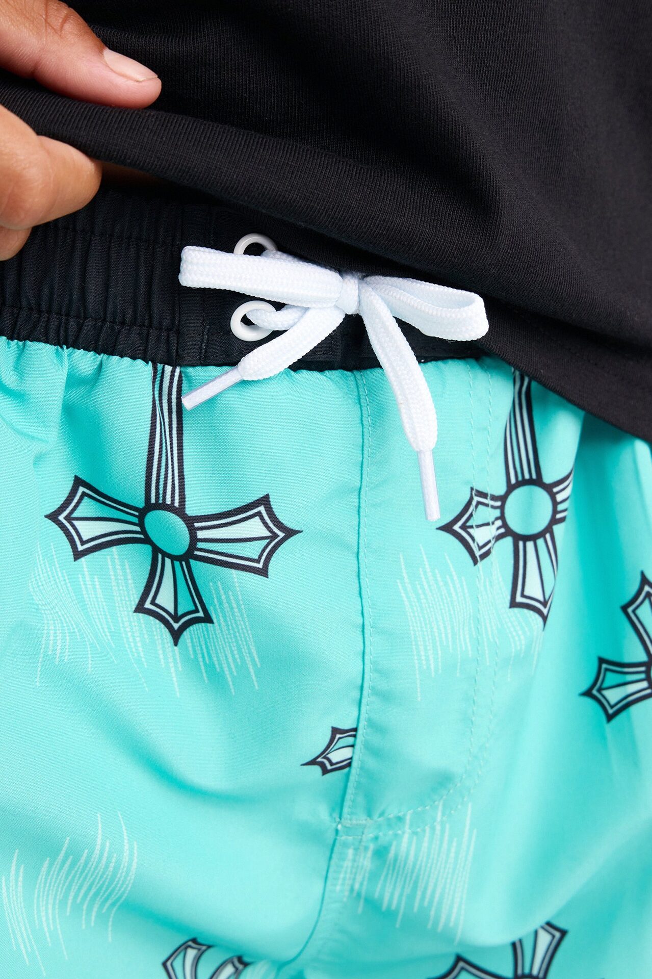 Mini Southpole Crosses Swim Trunk - Turquoise