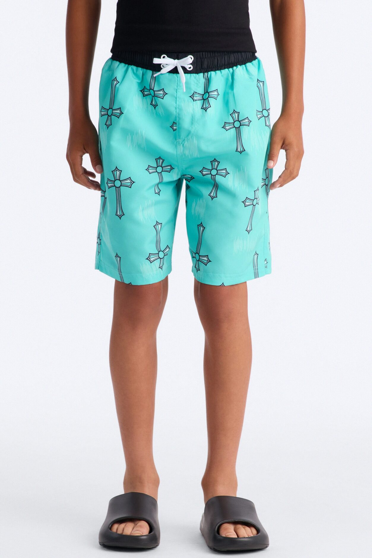 Mini Southpole Crosses Swim Trunk - Turquoise