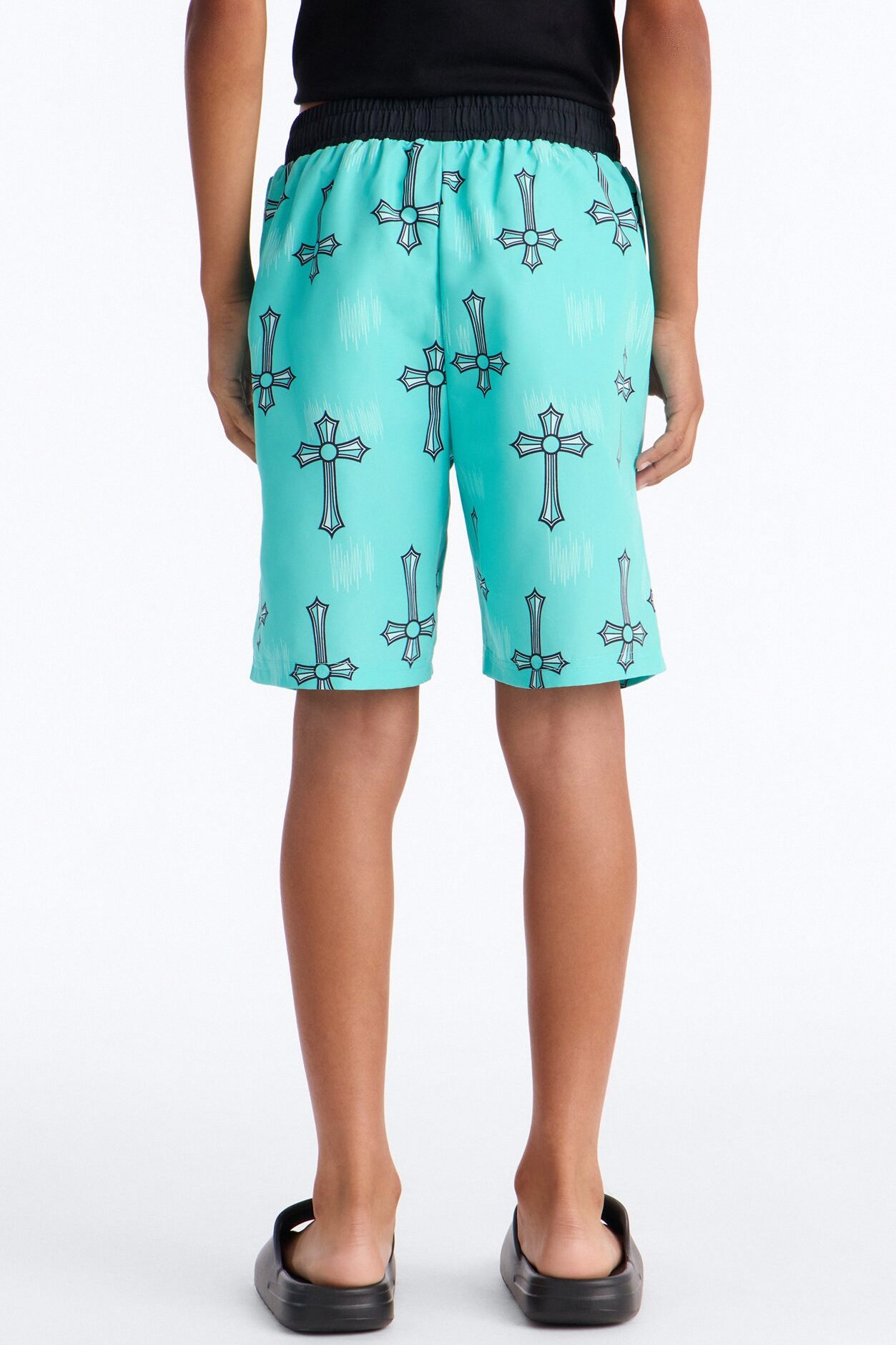 Mini Southpole Crosses Swim Trunk - Turquoise
