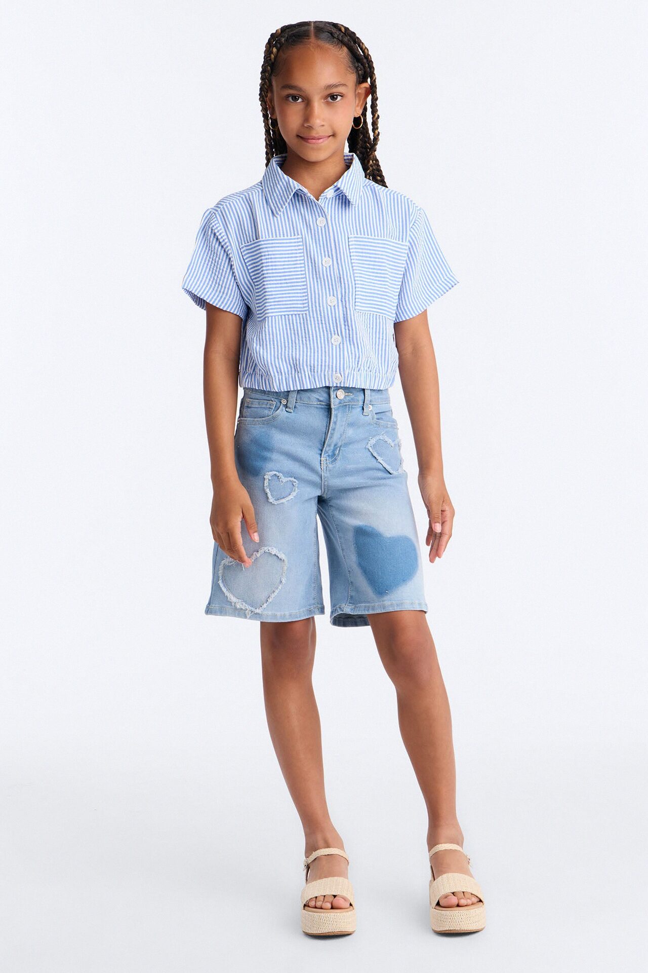 Mini Just Because Jorts - Medium Wash