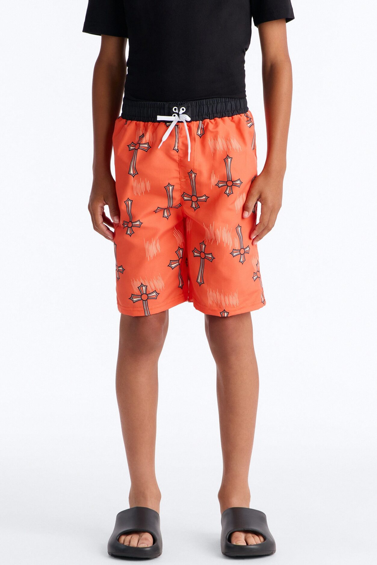 Mini Southpole Crosses Swim Trunk - Orange
