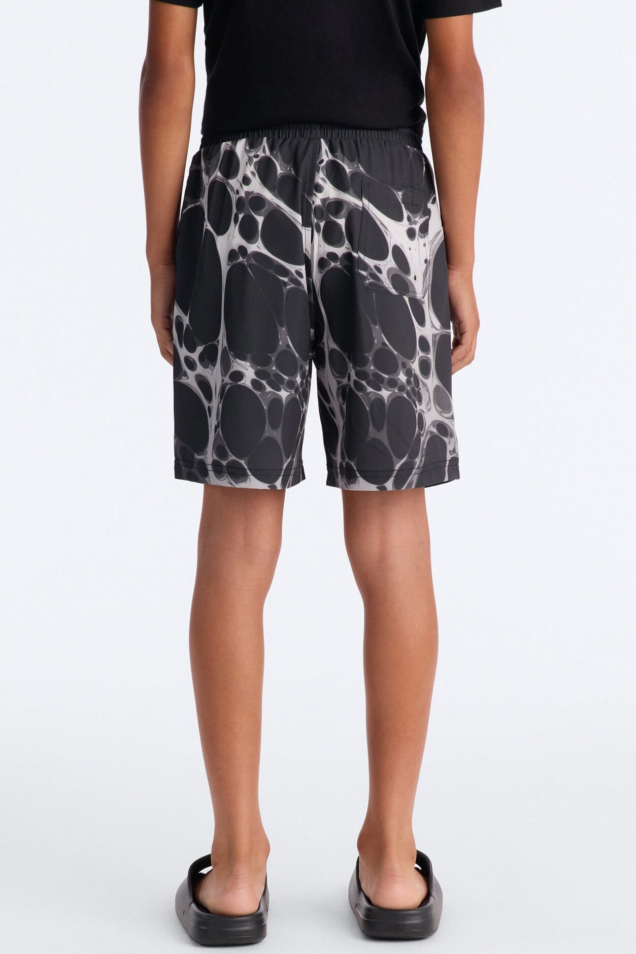 Mini Aqua Drip Swim Trunk - Black