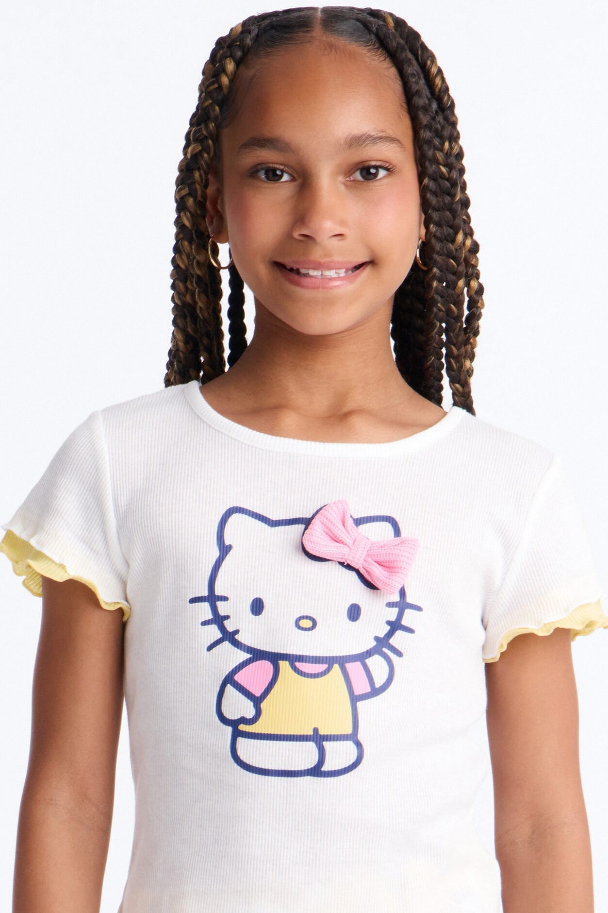 Mini Hello Kitty Cherry Cute Short Set - White/combo