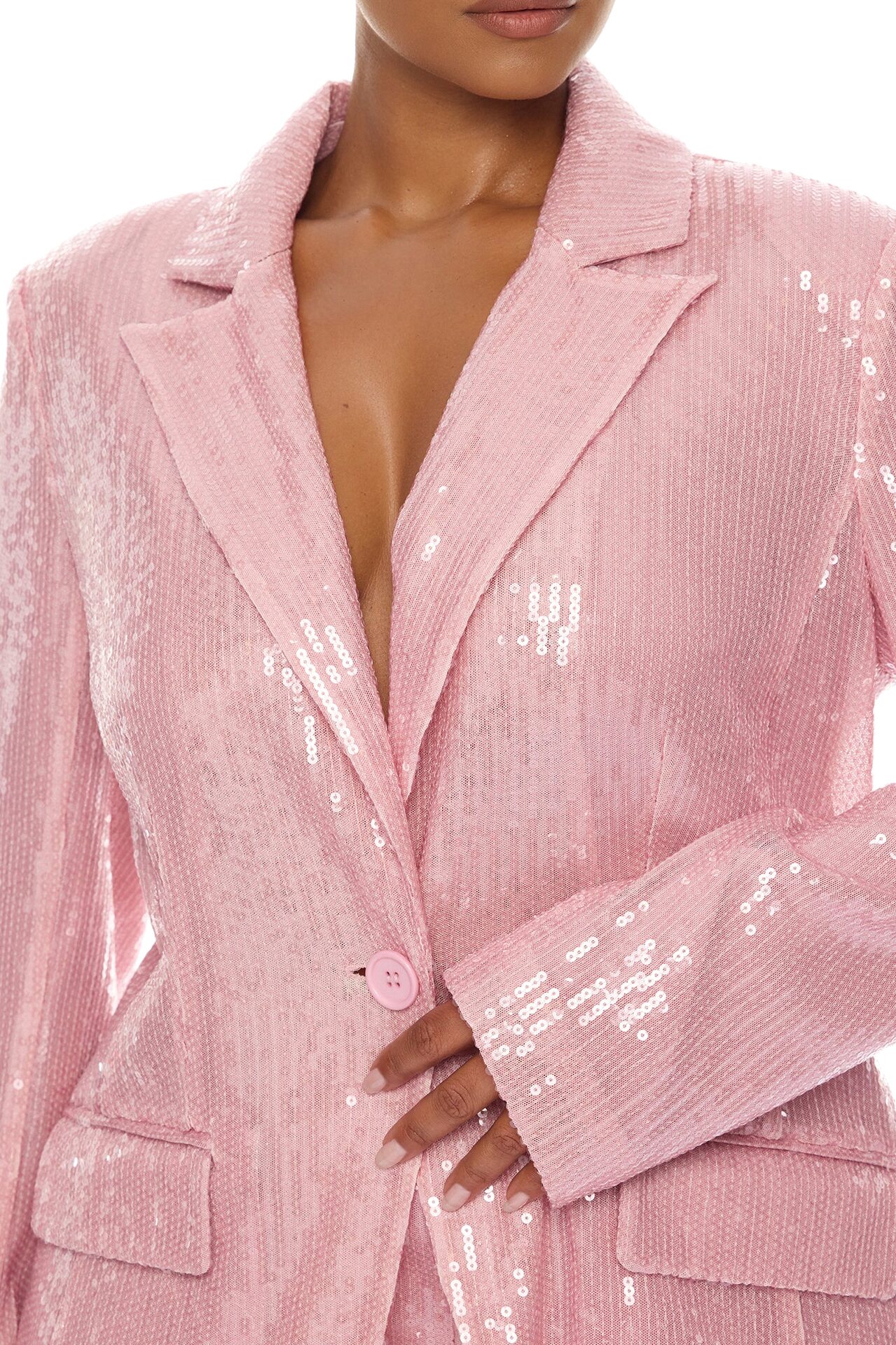 Trina Sequin Hot Short Set - Pink