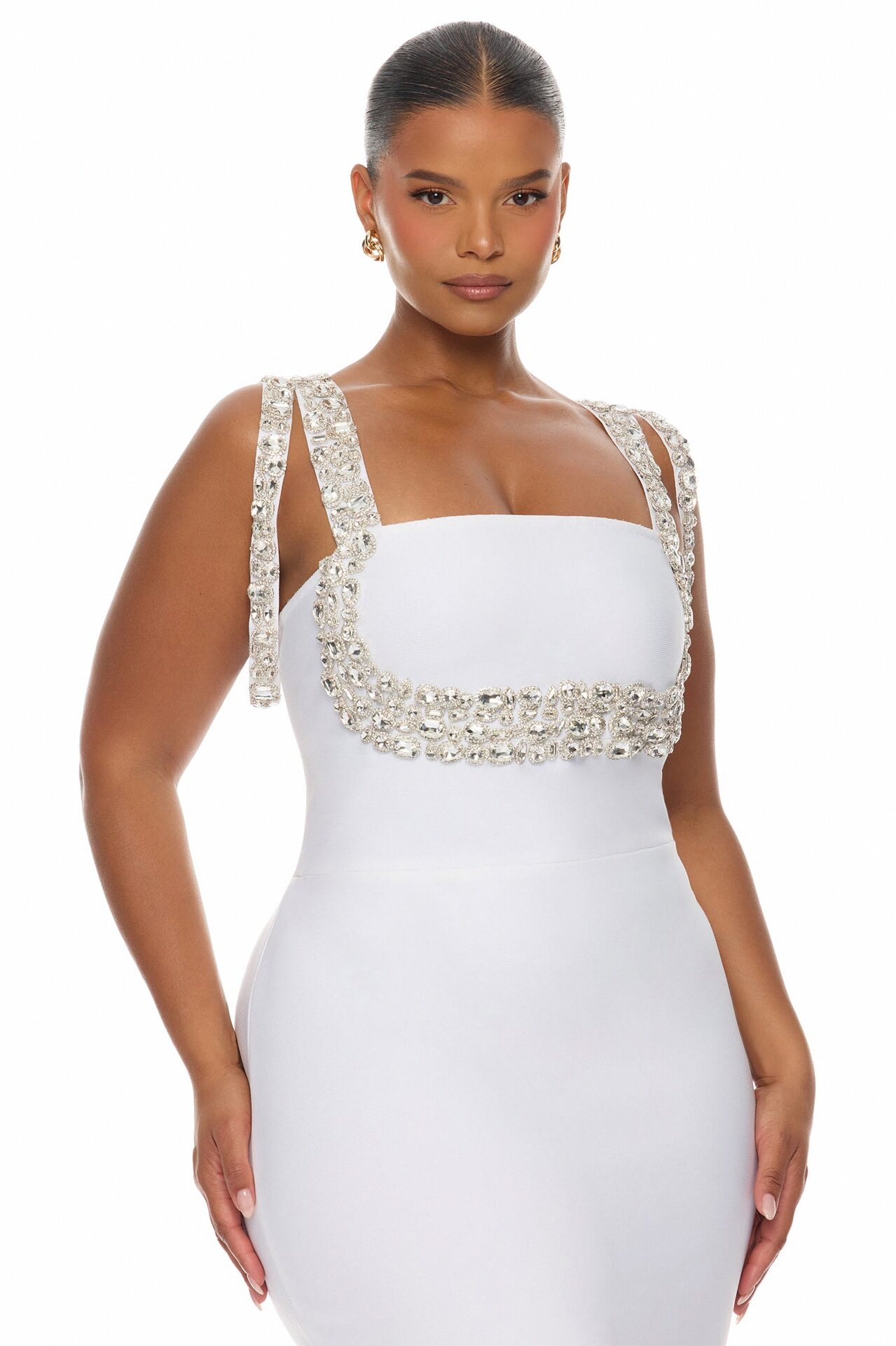 Masie Bandage Gown - Ivory