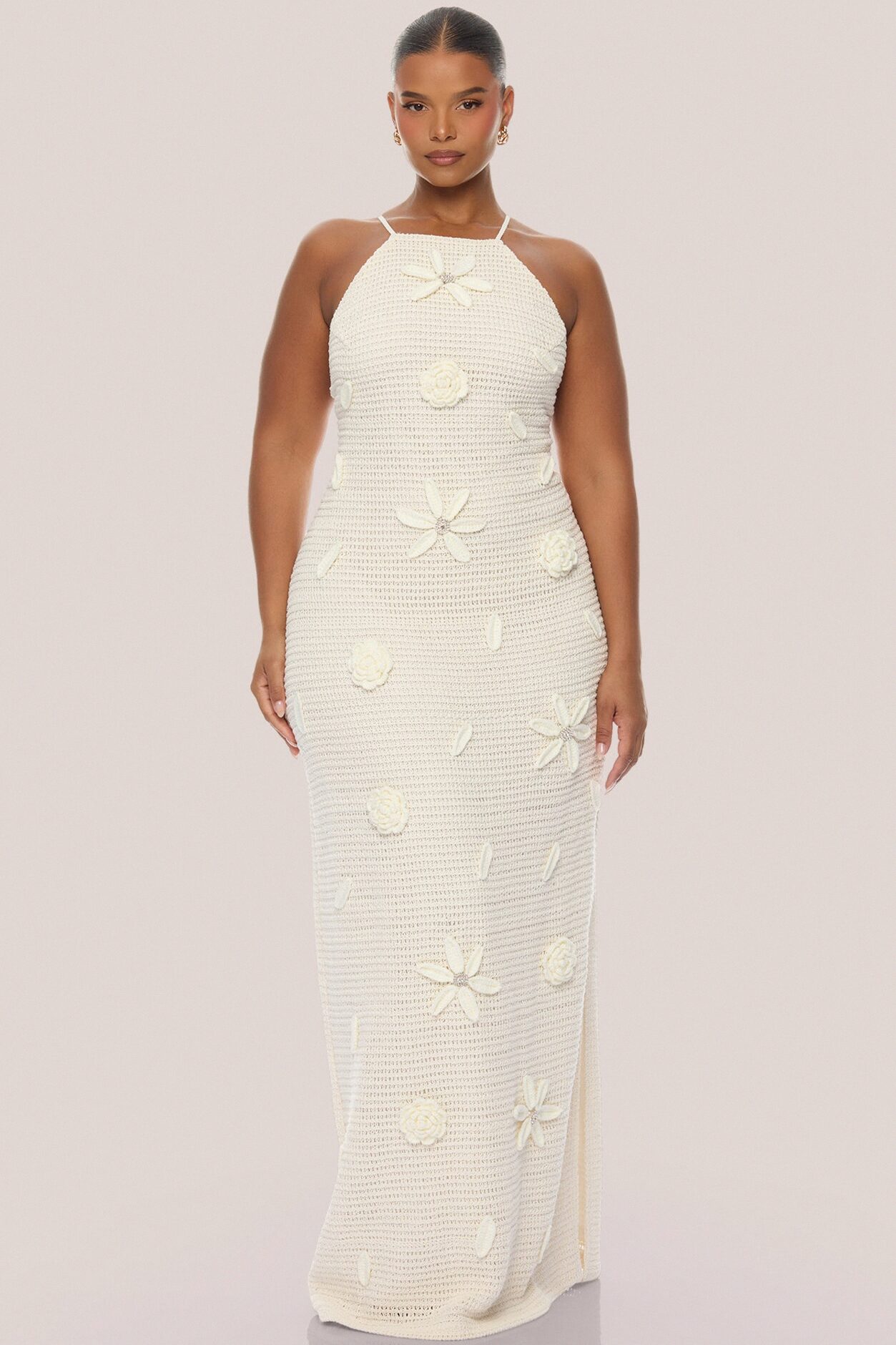 Sweet Summer Days Crochet Maxi Dress - Sand