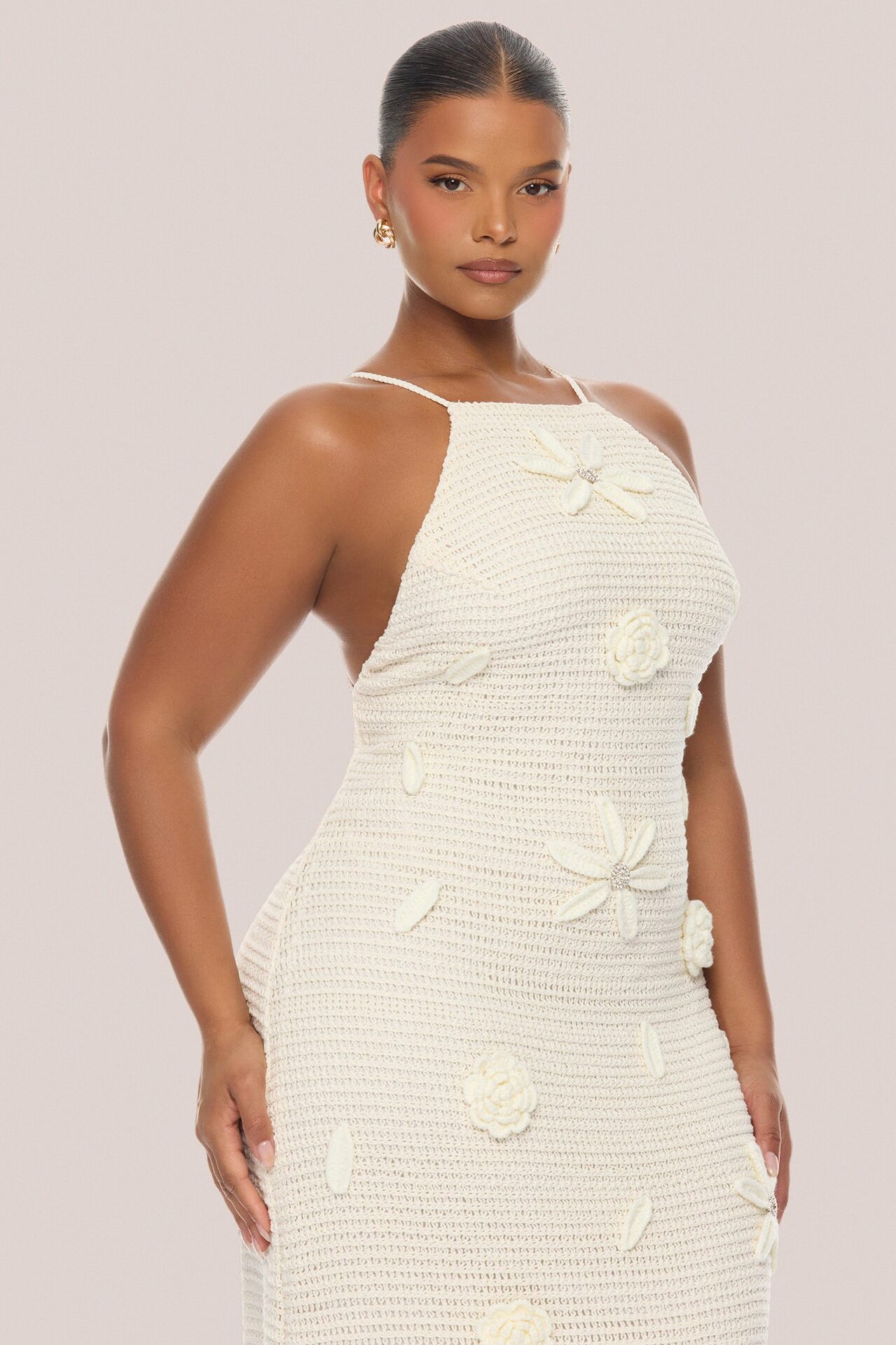 Sweet Summer Days Crochet Maxi Dress - Sand