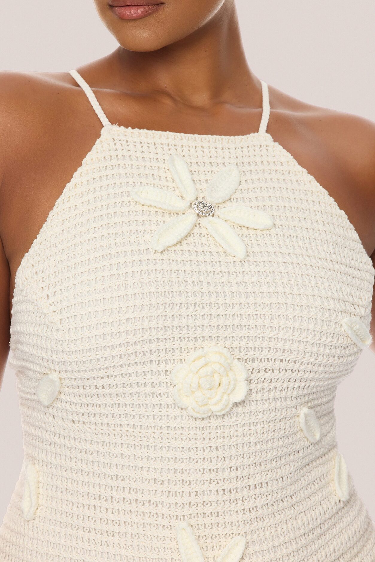 Sweet Summer Days Crochet Maxi Dress - Sand