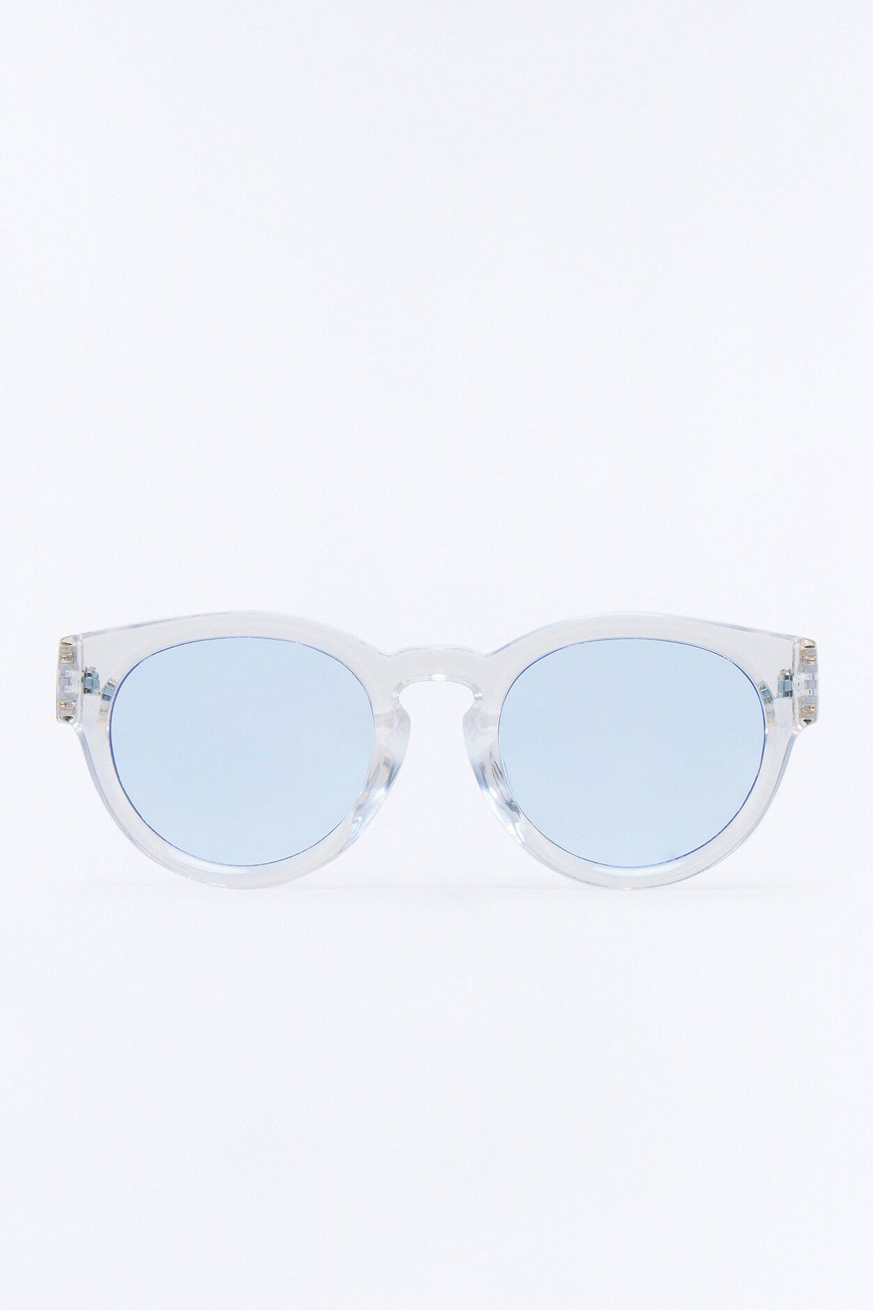 Crystalized Senses Sunglasses - Clear/Blue