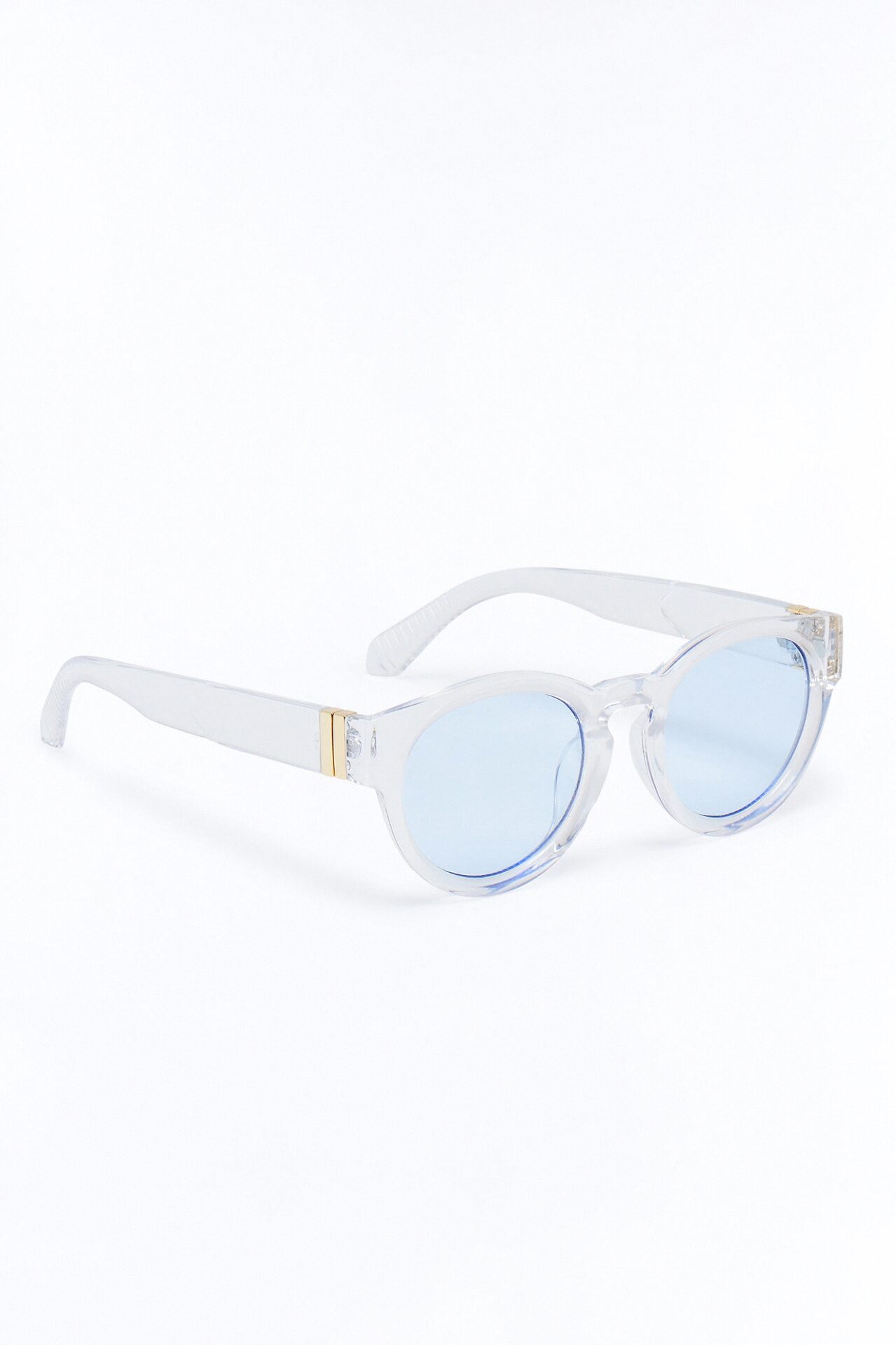 Crystalized Senses Sunglasses - Clear/Blue