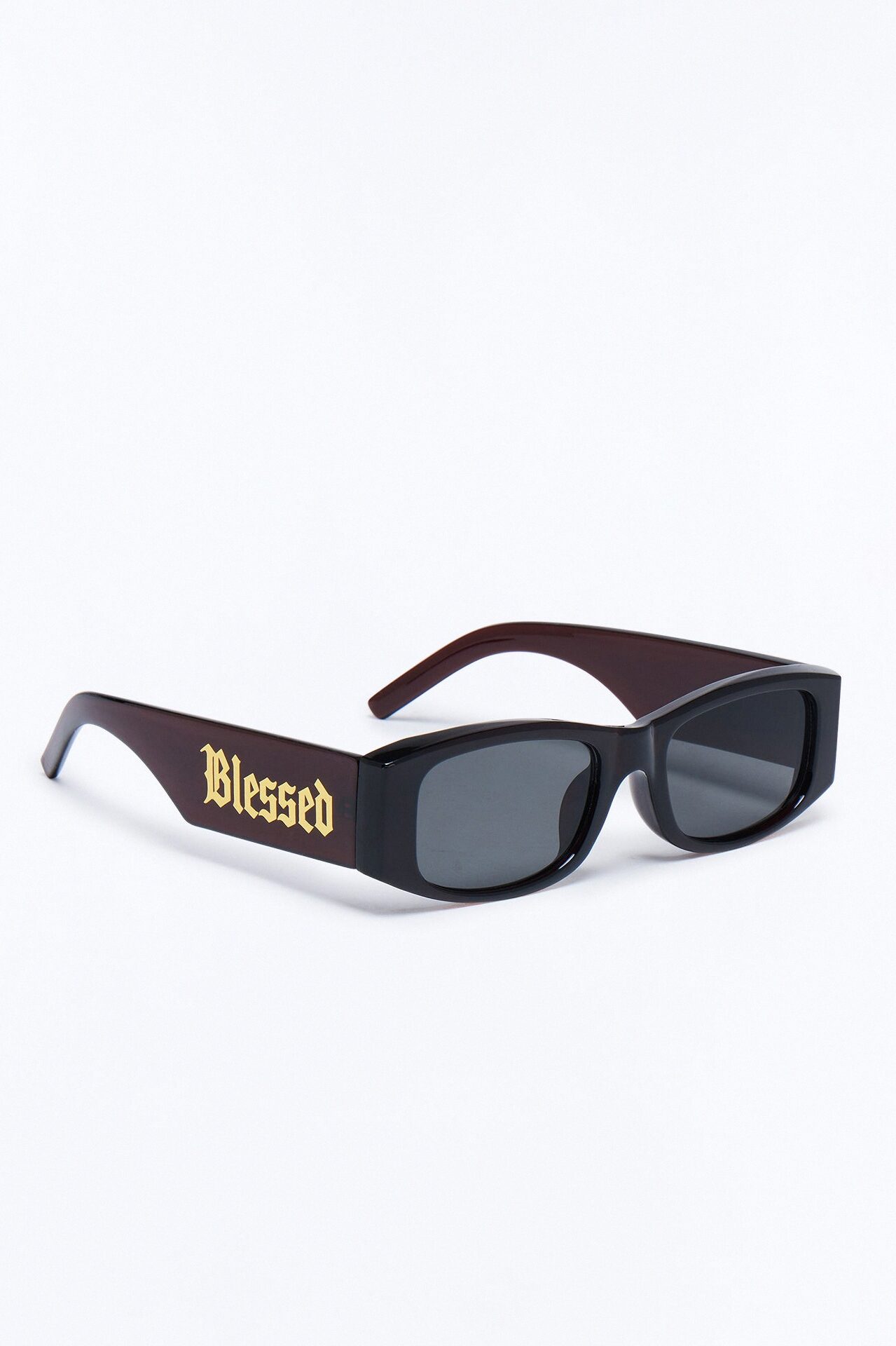 Retro Blessed Sunglasses - Brown Combo