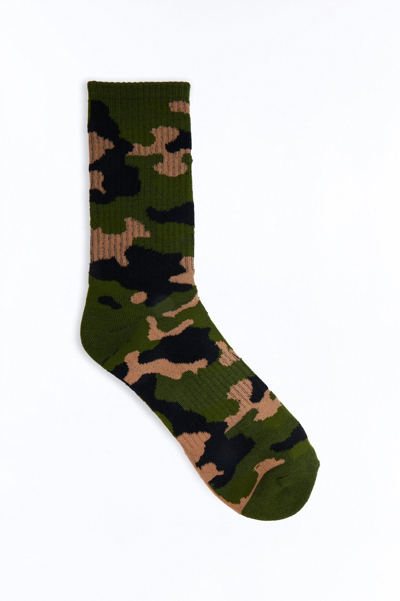 Stealth Mode Camo Crew Socks - Olive