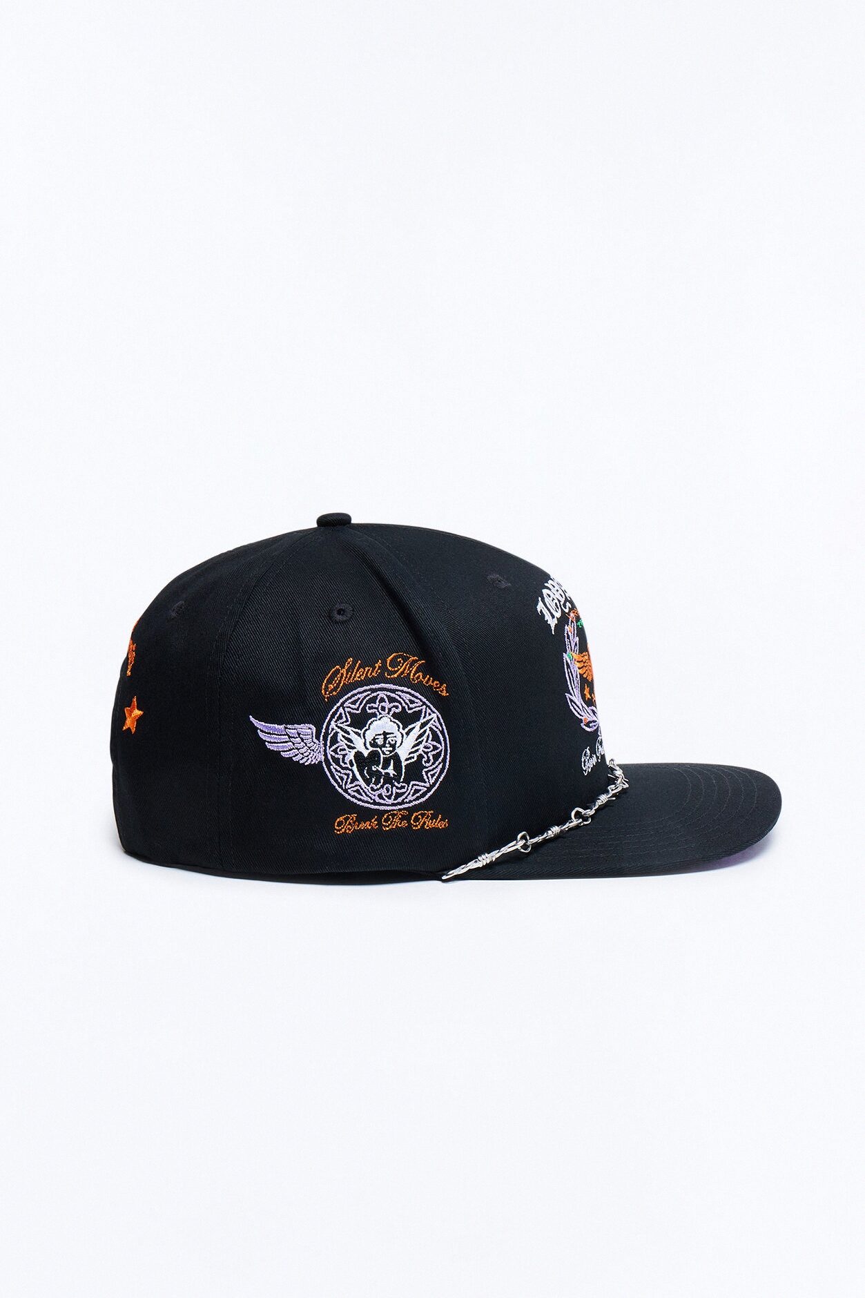 Loyalty Graphic Embroidered Snapback Hat - Black
