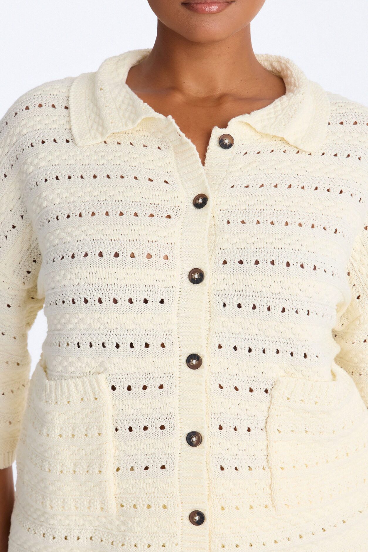 Free Spirit Crochet Short Set - Cream
