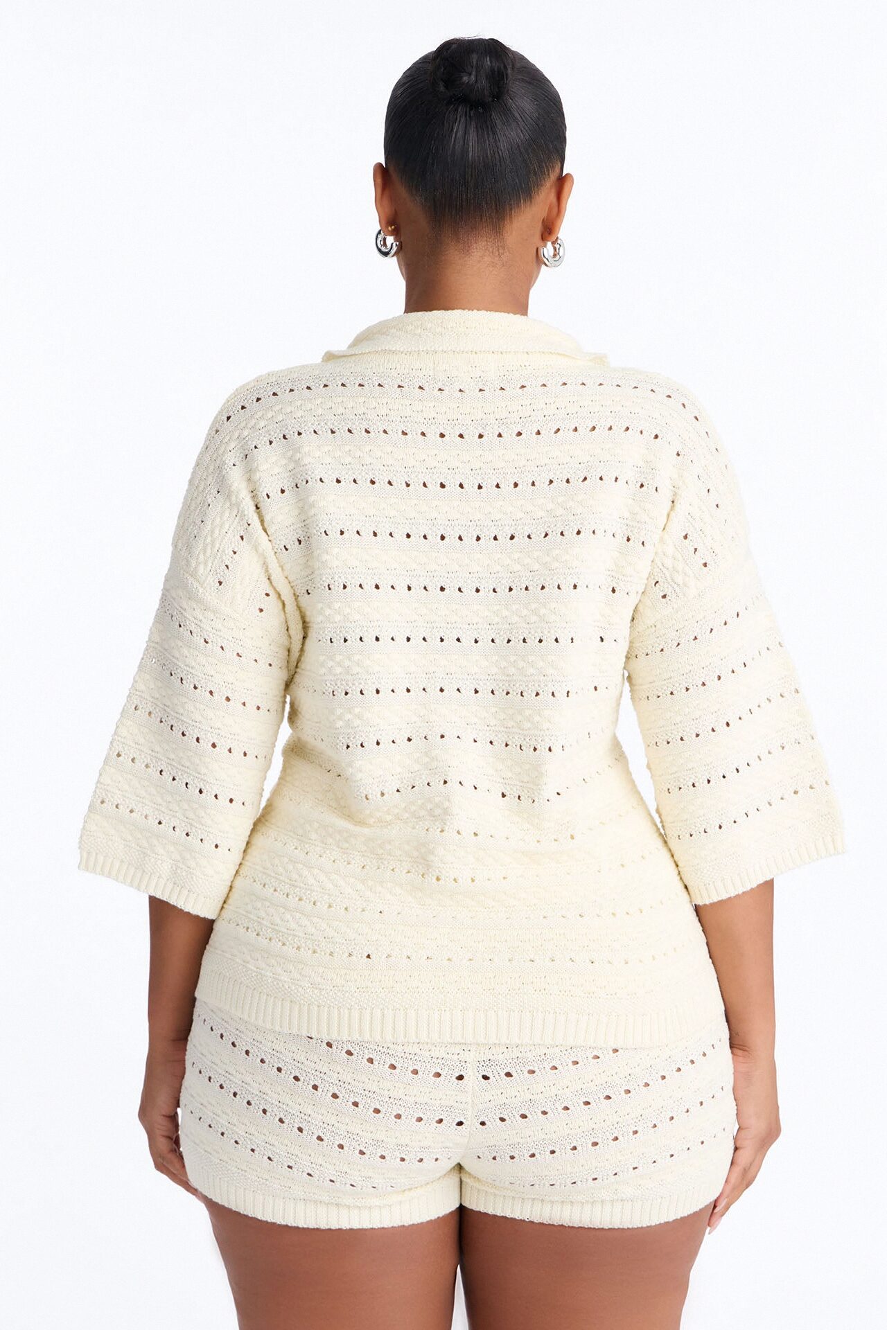 Free Spirit Crochet Short Set - Cream