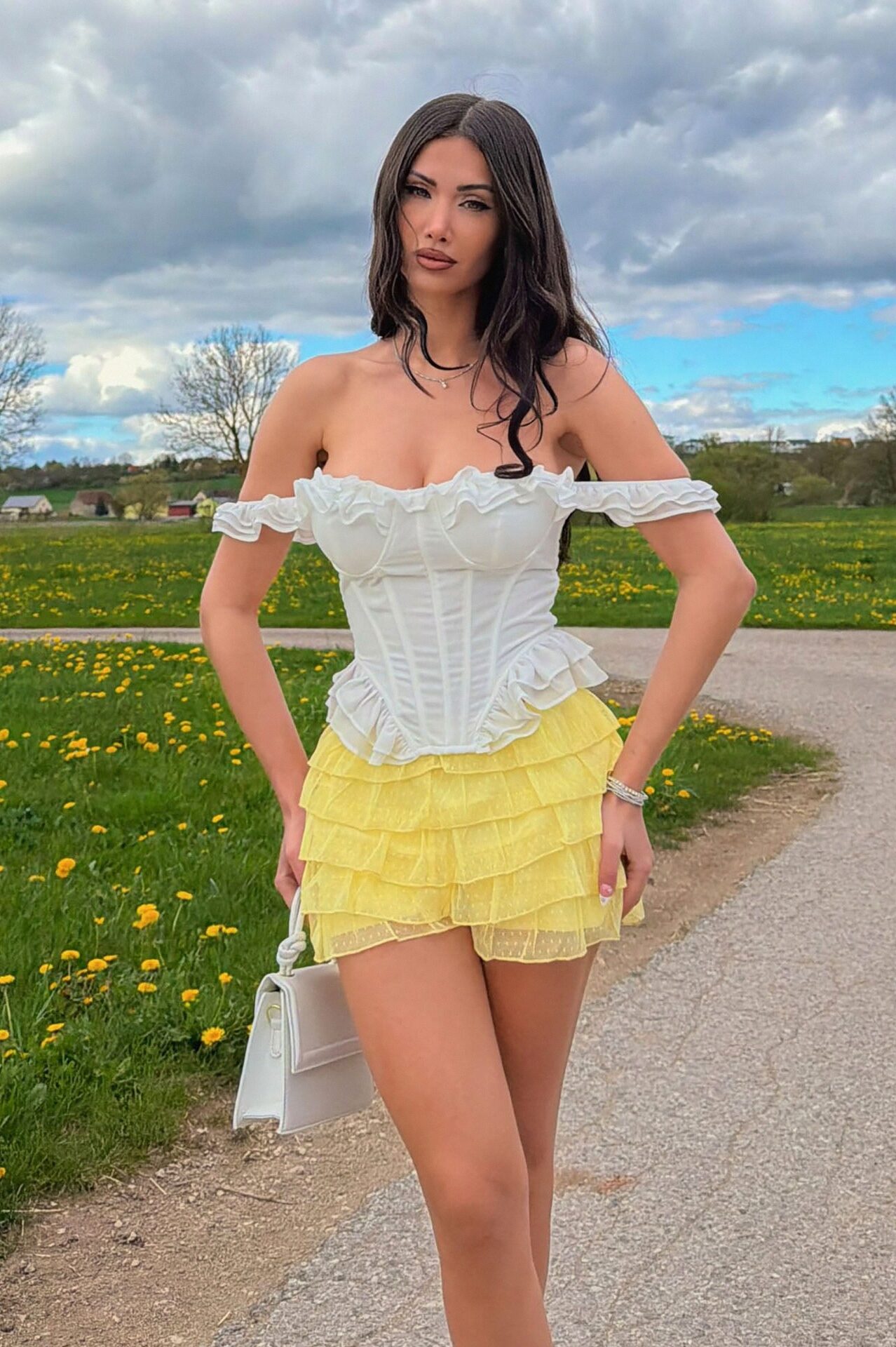 Cast Your Spell Ruffle Bloomer Short - Butter Yellow