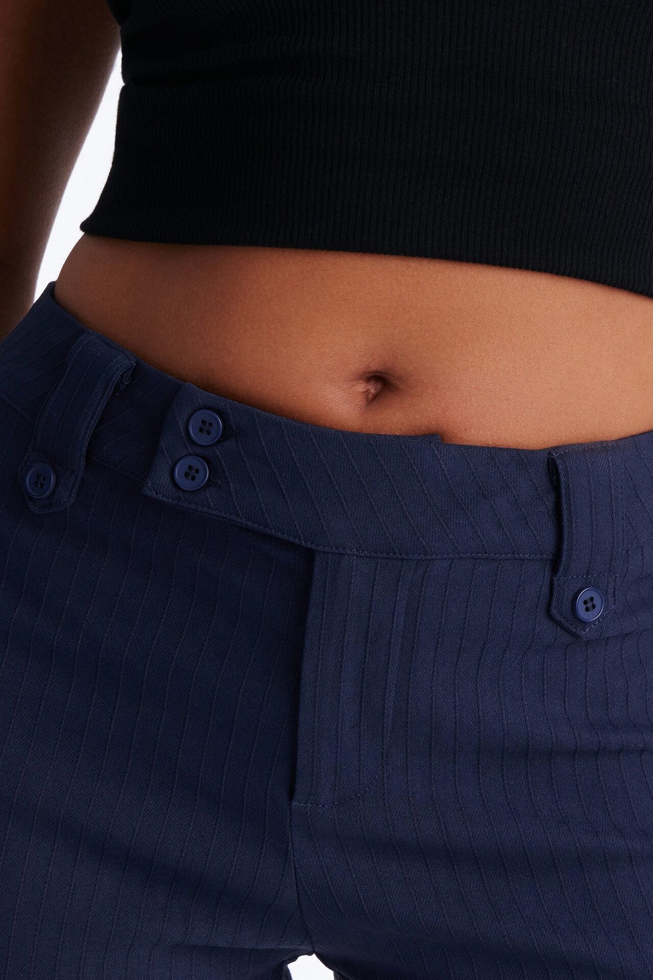 Sail Away Twill Low Rise Micro Short - Navy
