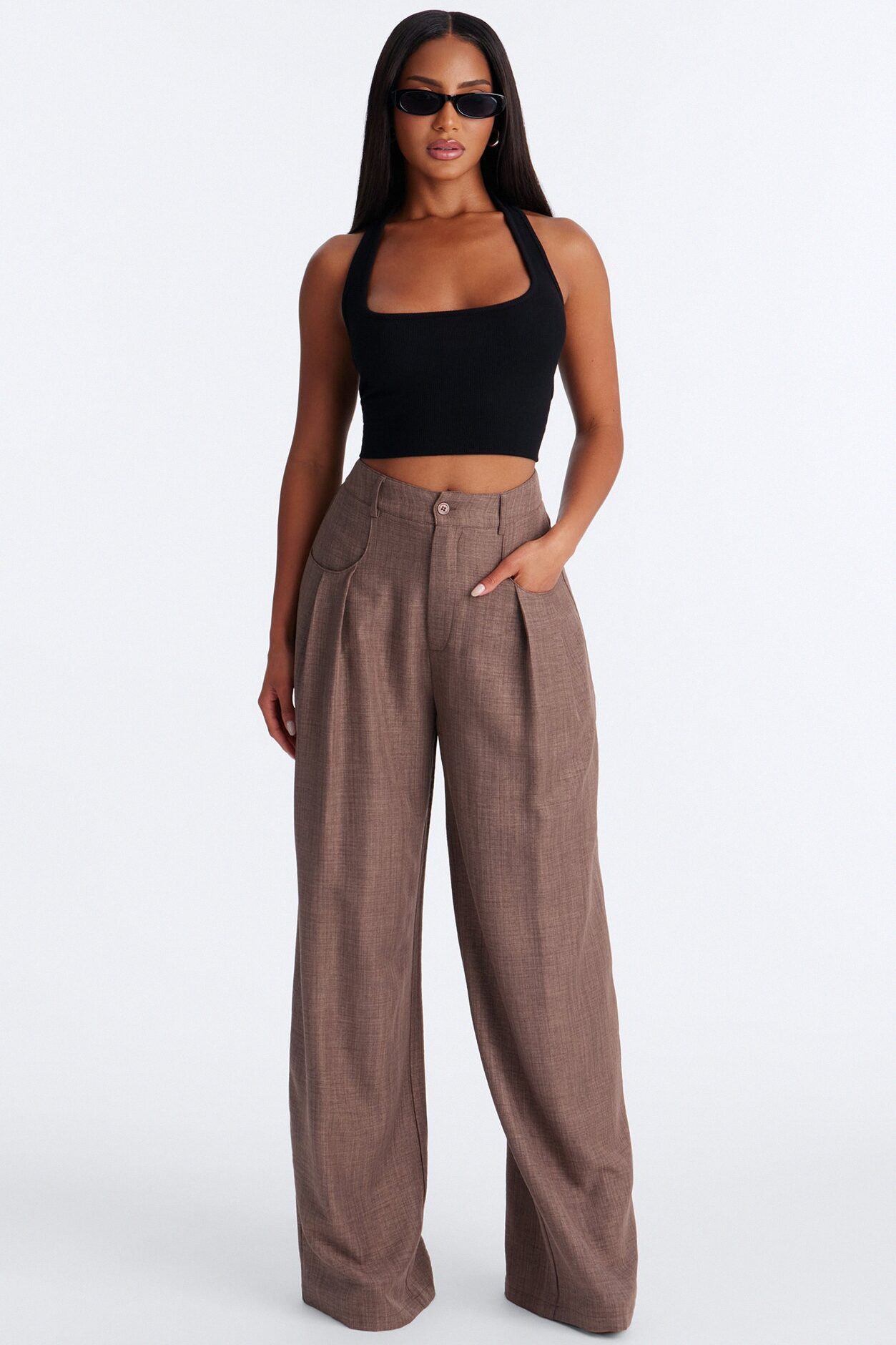 Matson Wide Leg Trouser - Caffe