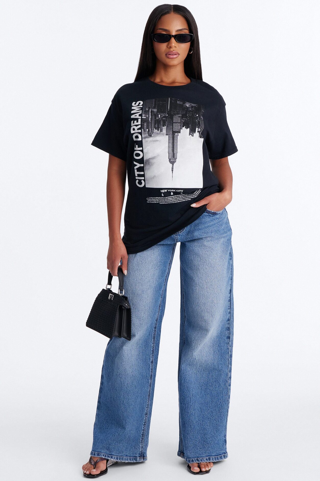 City Of Dreams NY Graphic Tshirt - Black