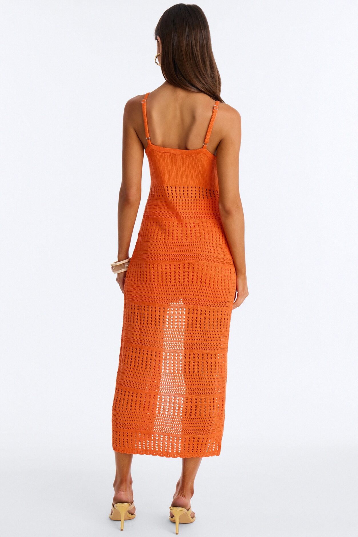 Vacay Vibe Crochet Short Set - Orange
