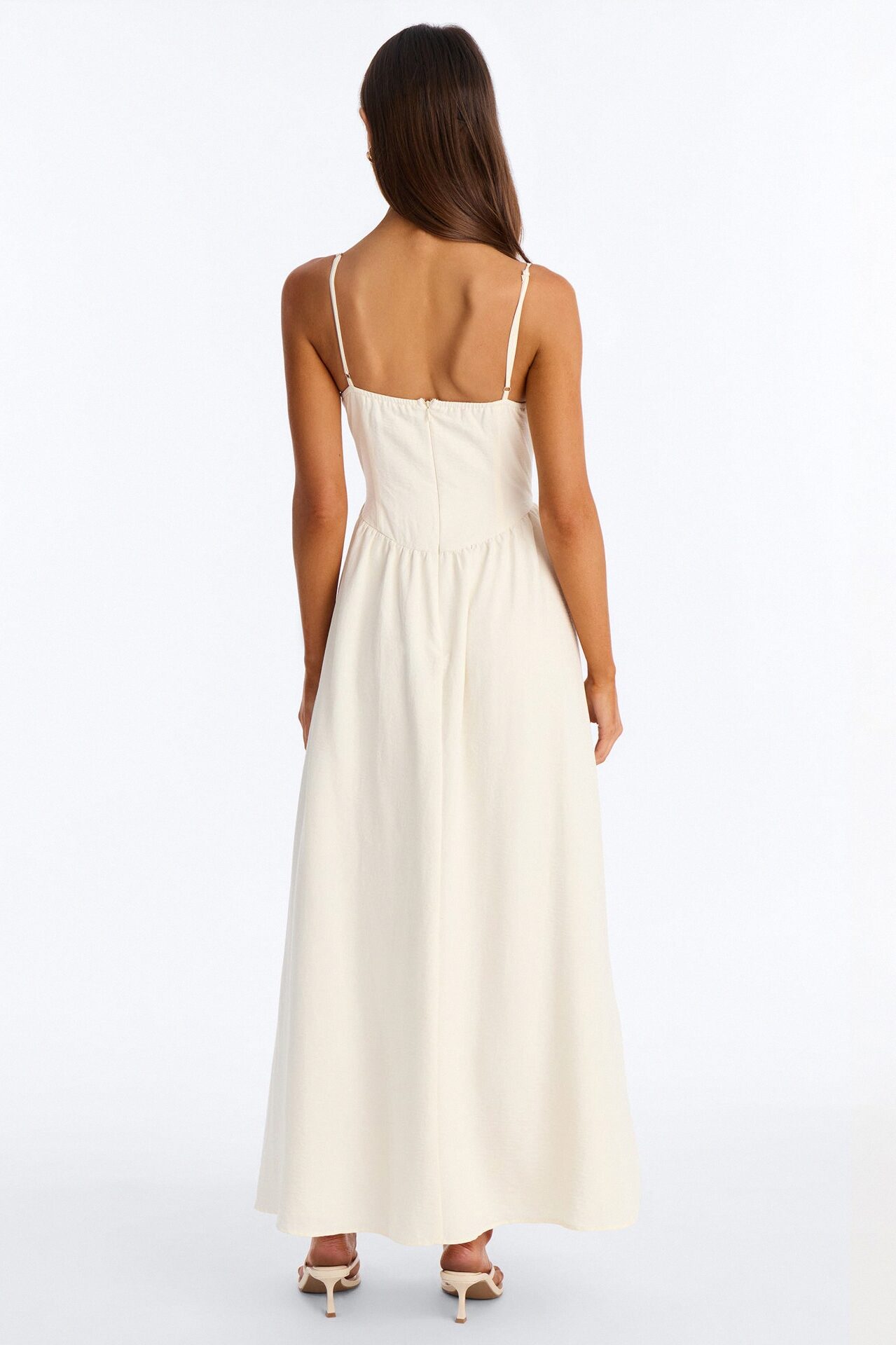 Sea Breeze Tie Front Maxi Dress - White