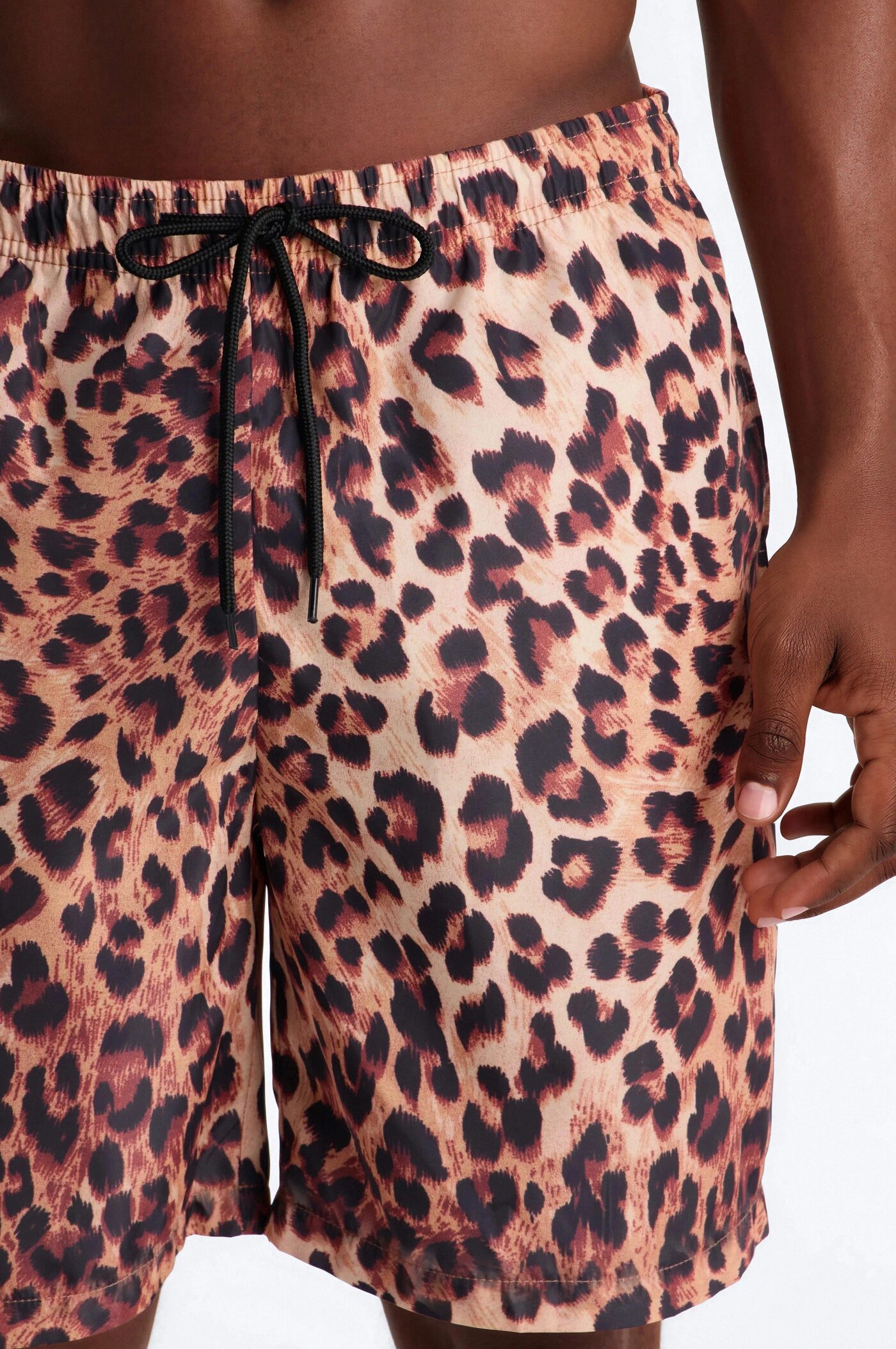 Leopard Print Swim Trunk 7″ - Leopard