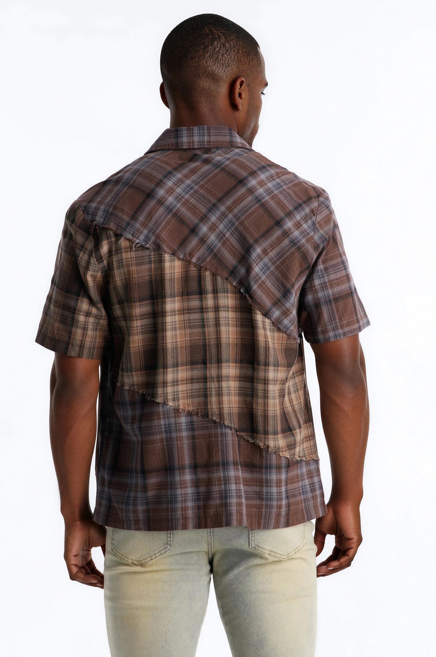Intermix Plaid Button Up Shirt - Multi Color
