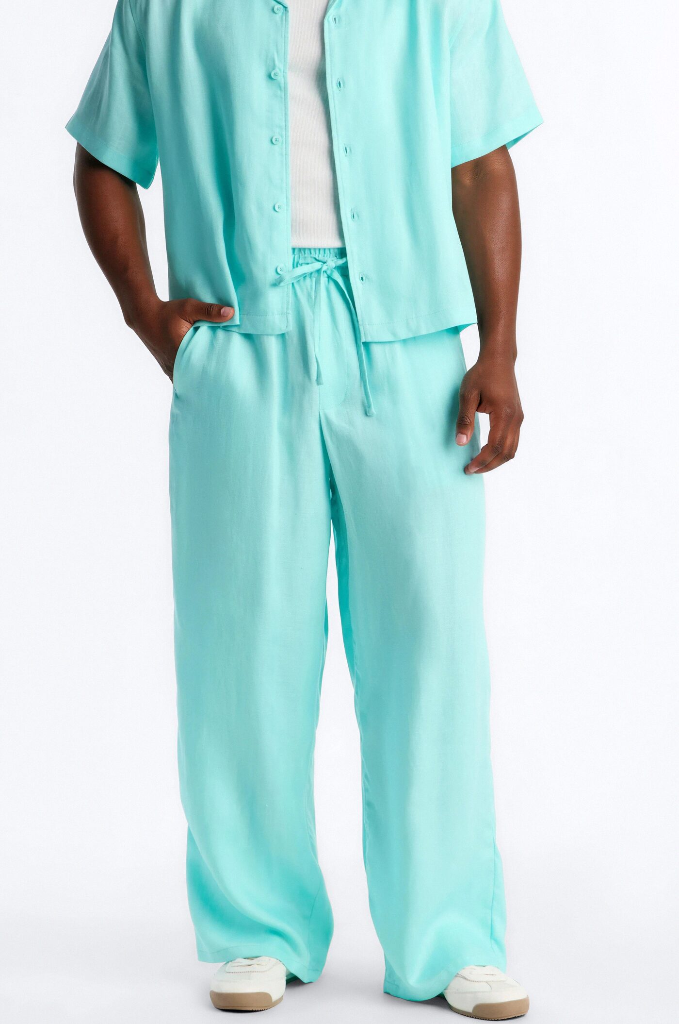 Wide Leg Wastelander Pant - Turquoise