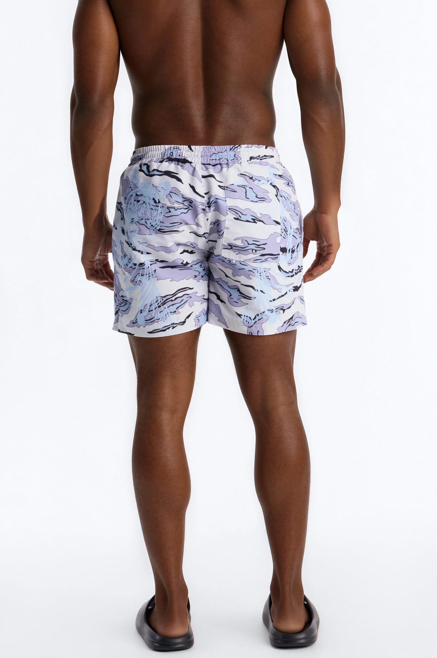 Loyalty First Camo Swim Trunk 4″ - Purple/combo