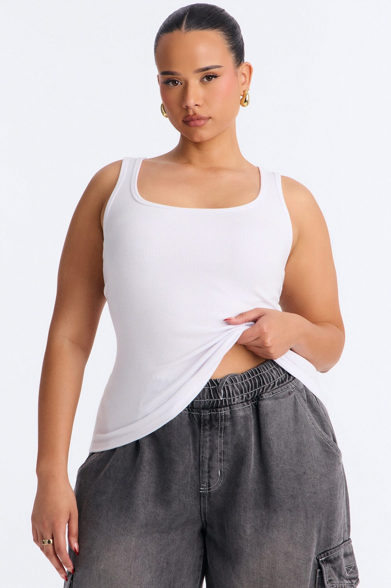 Keep It Classic Basic Tank Top - White