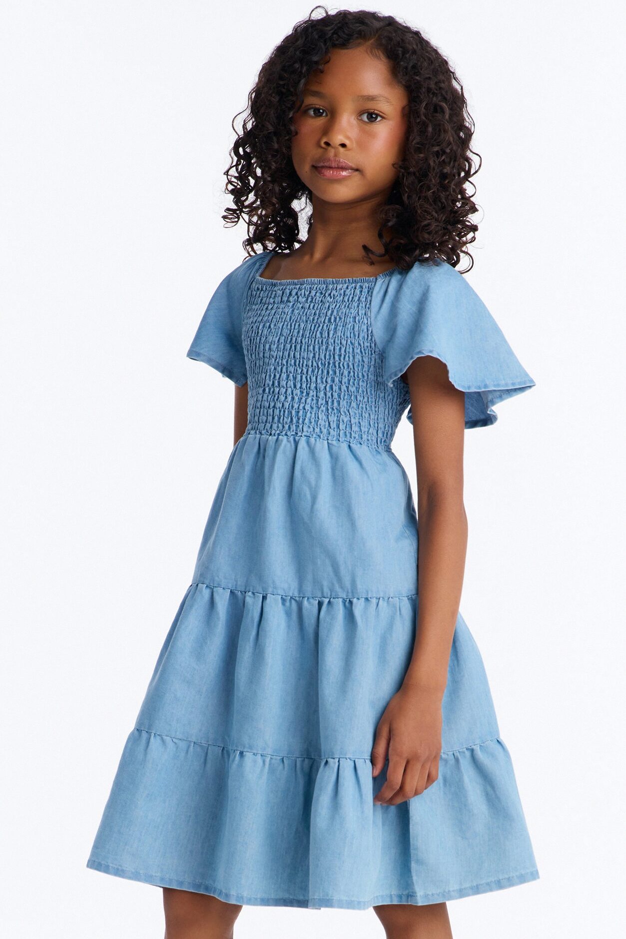 Mini Dara Denim Dress - Light Wash