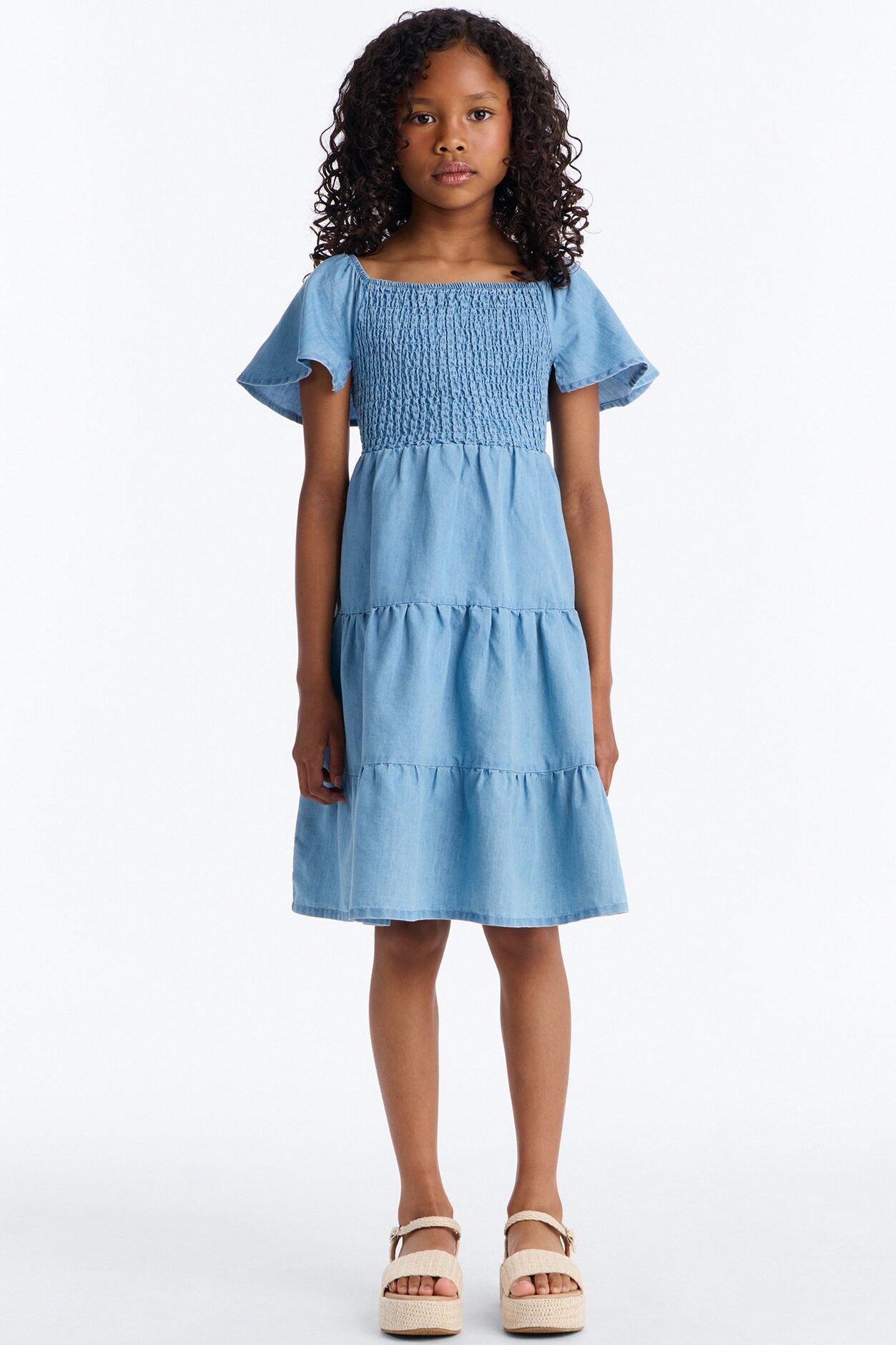 Mini Dara Denim Dress - Light Wash