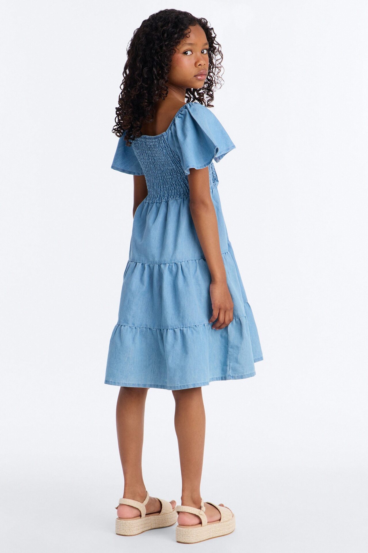 Mini Dara Denim Dress - Light Wash