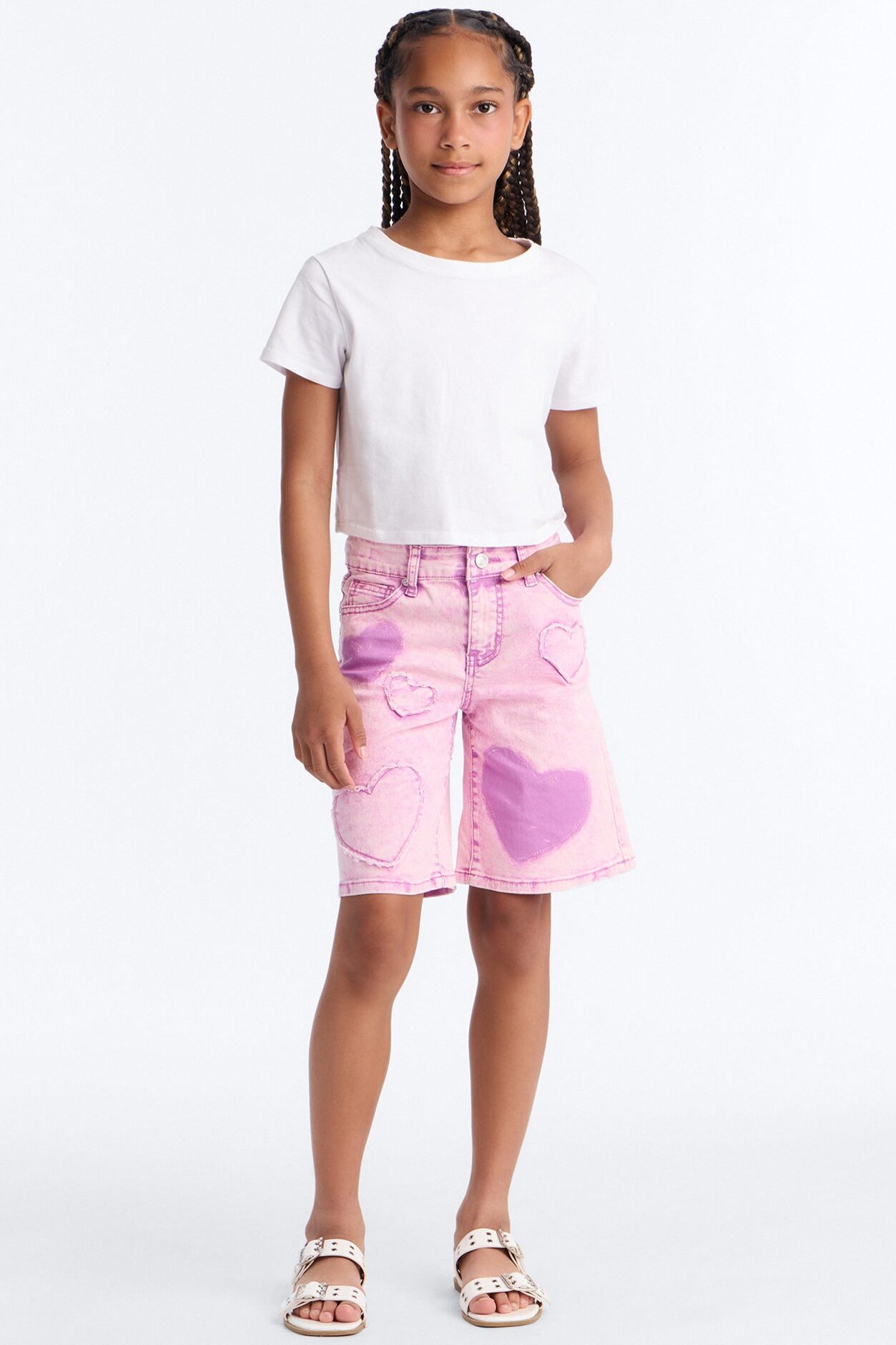 Mini Just Because Jorts - Lilac