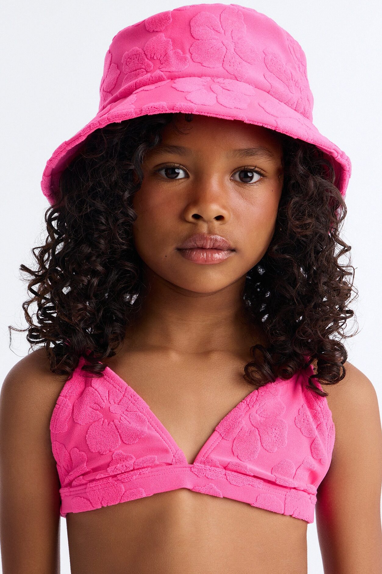 Mini Joan 4 Piece Bikini Set - Hot Pink