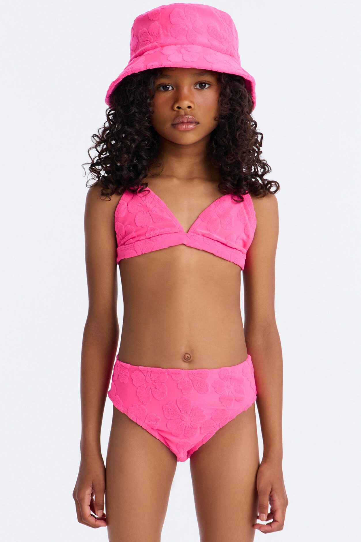 Mini Joan 4 Piece Bikini Set - Hot Pink