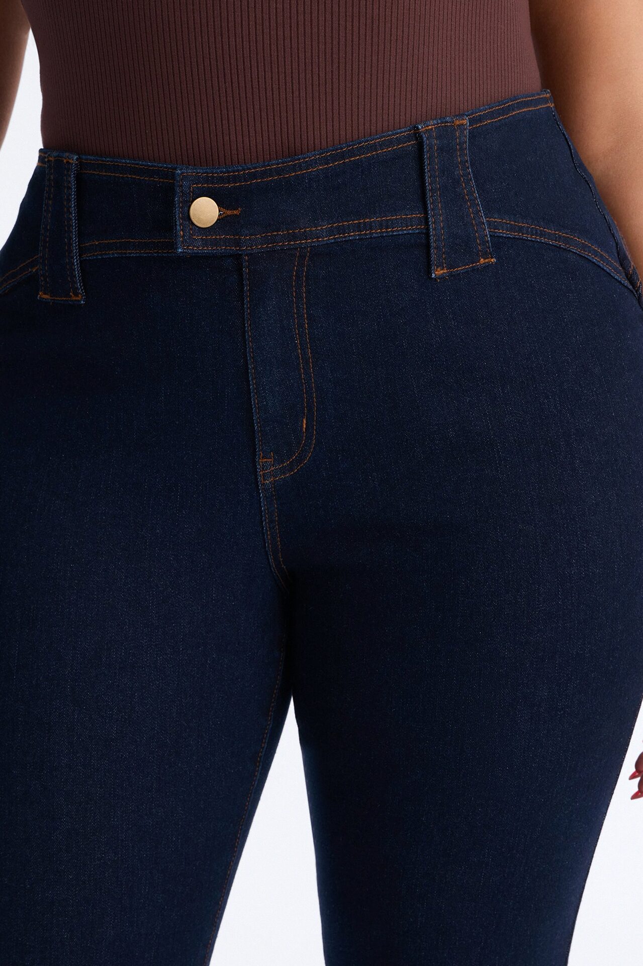 Hit It Compression Stretch Bootcut Jeans - Dark Wash