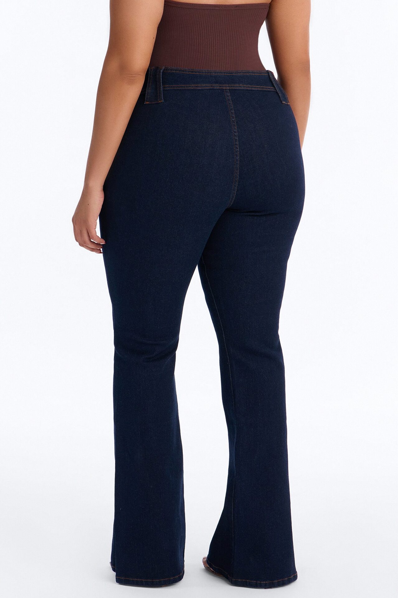 Hit It Compression Stretch Bootcut Jeans - Dark Wash