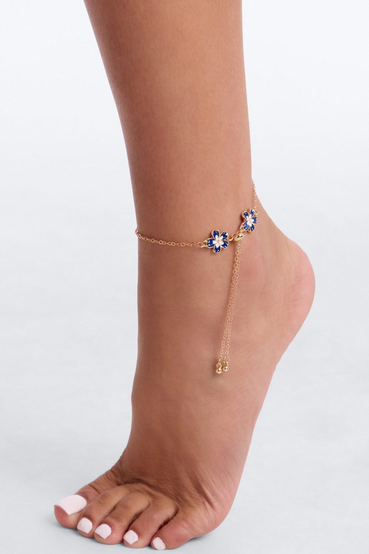 Pacific Dreams Anklet - Gold/Blue