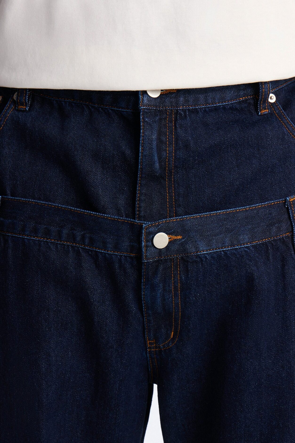 Double Up Baggy Carpenter Jeans - Dark Wash