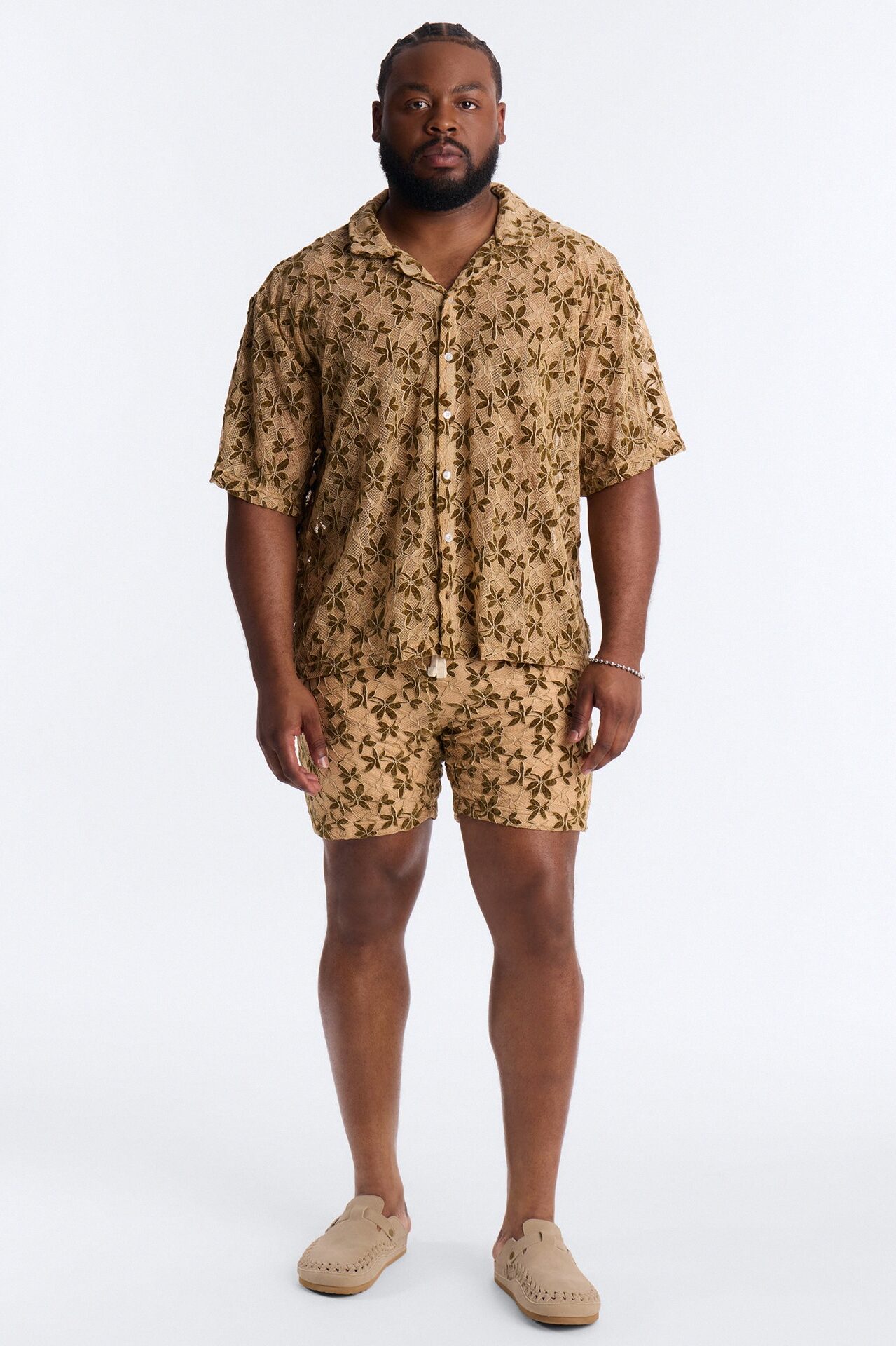 Cabo Canopy Relaxed Short - Tan/Multi