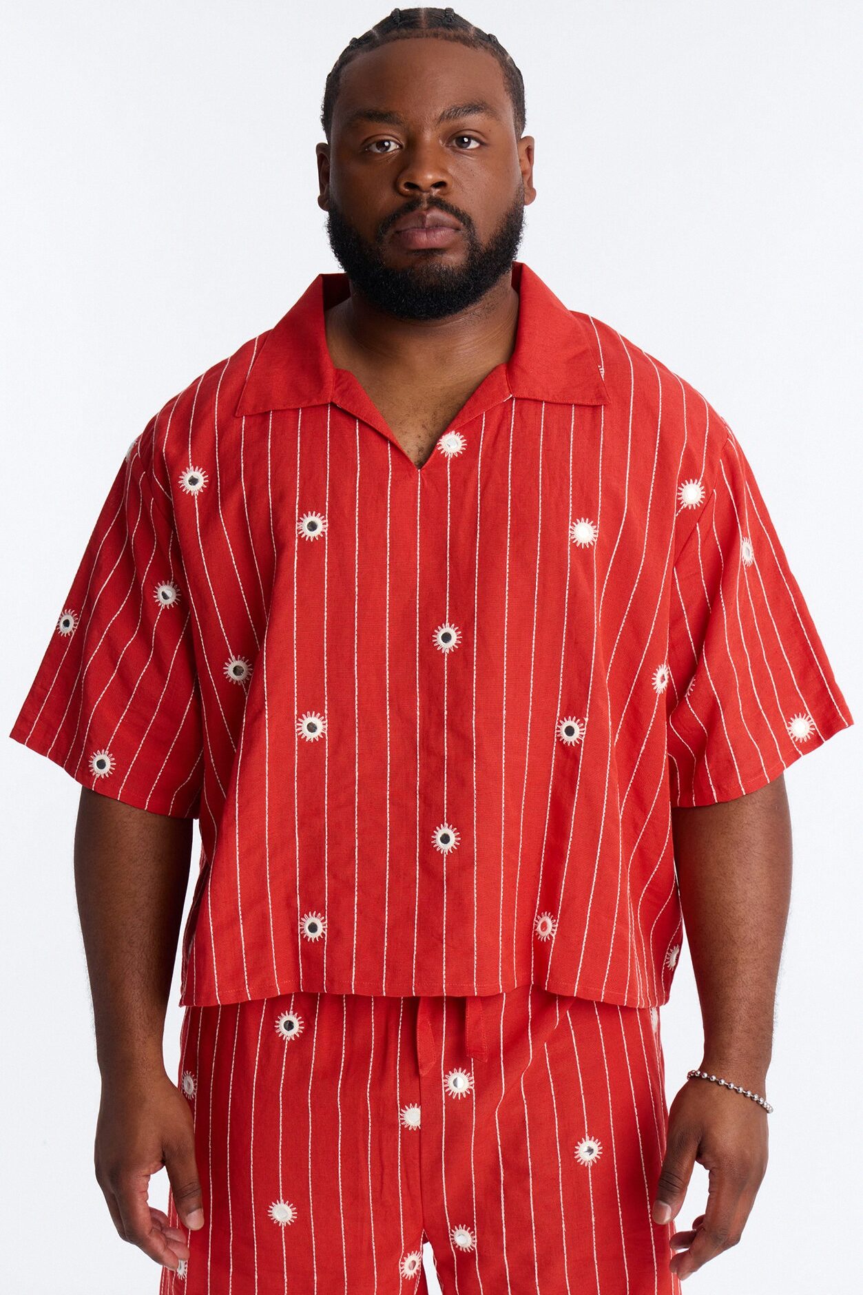 Relaxed Mirror Mirage Polo - Red