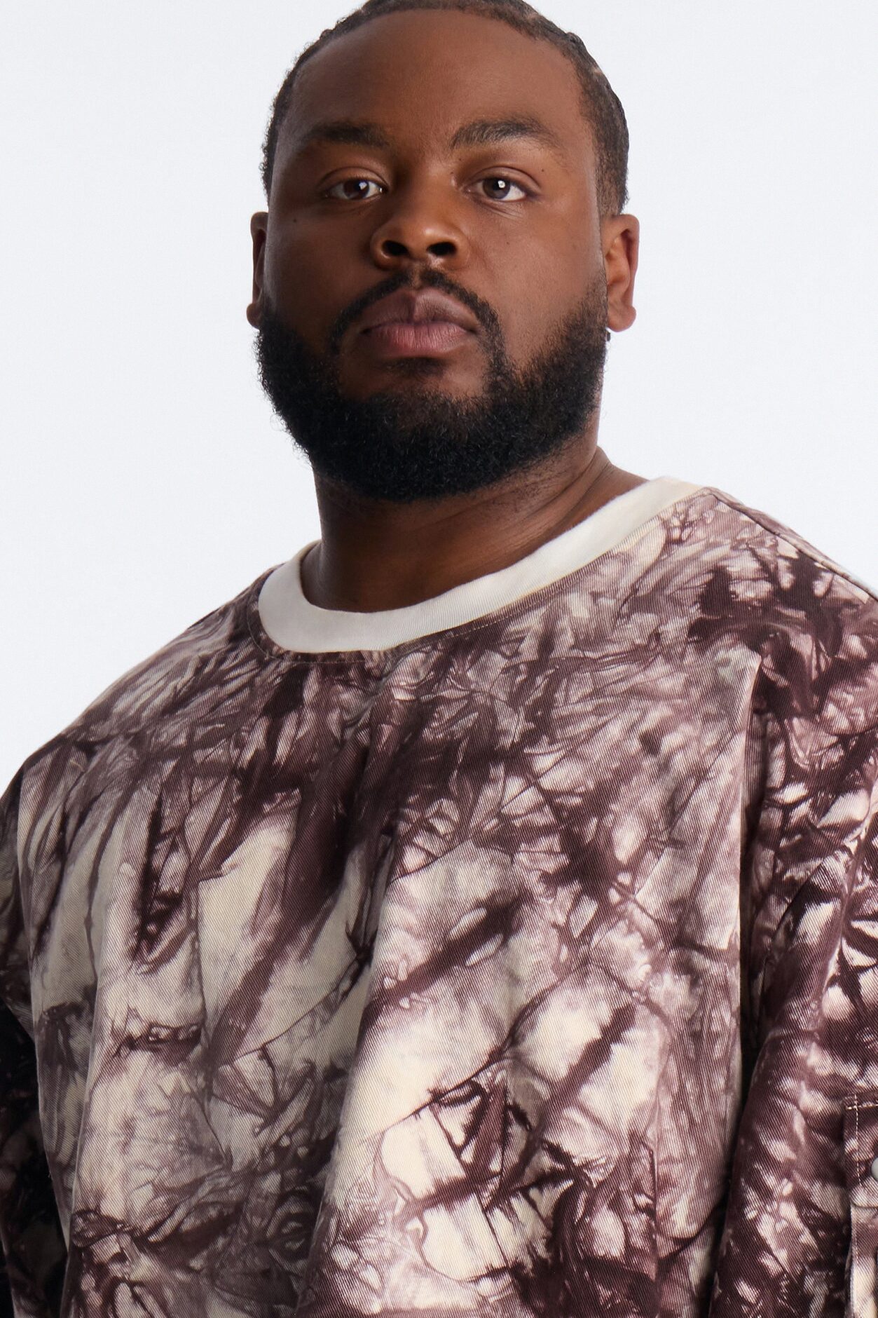 Relaxed Mind Trip Long Sleeve Crew - Brown