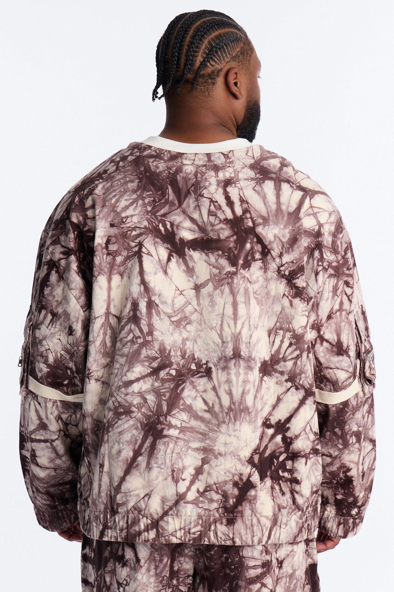 Relaxed Mind Trip Long Sleeve Crew - Brown