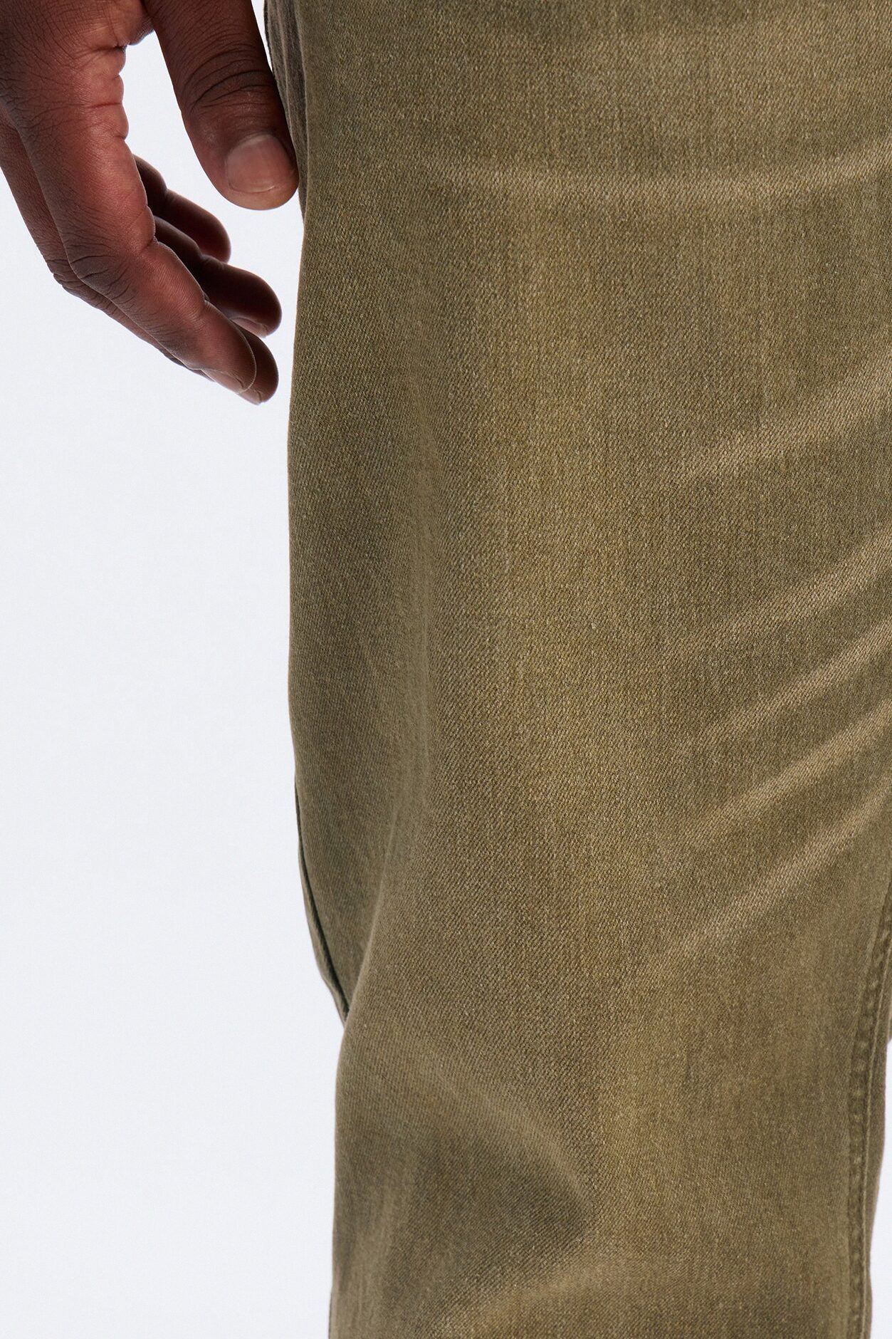 Essential Hue Slim Stretch Jean - Olive