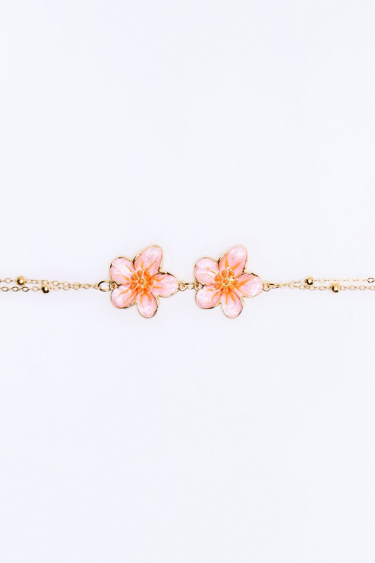 Island Glow Belly Chain - Gold/Pink