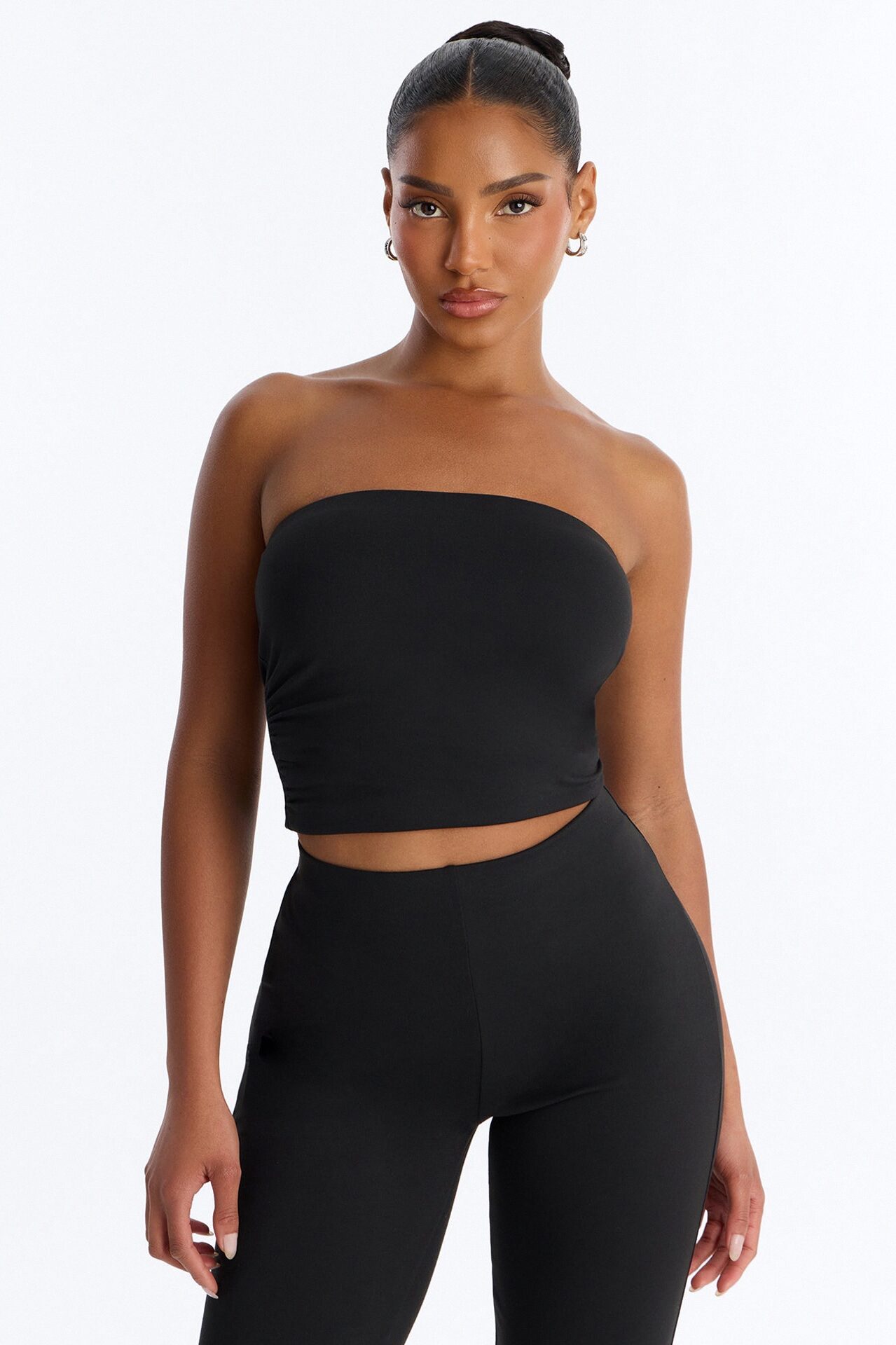 Just Vibes Strapless Pant Set - Black