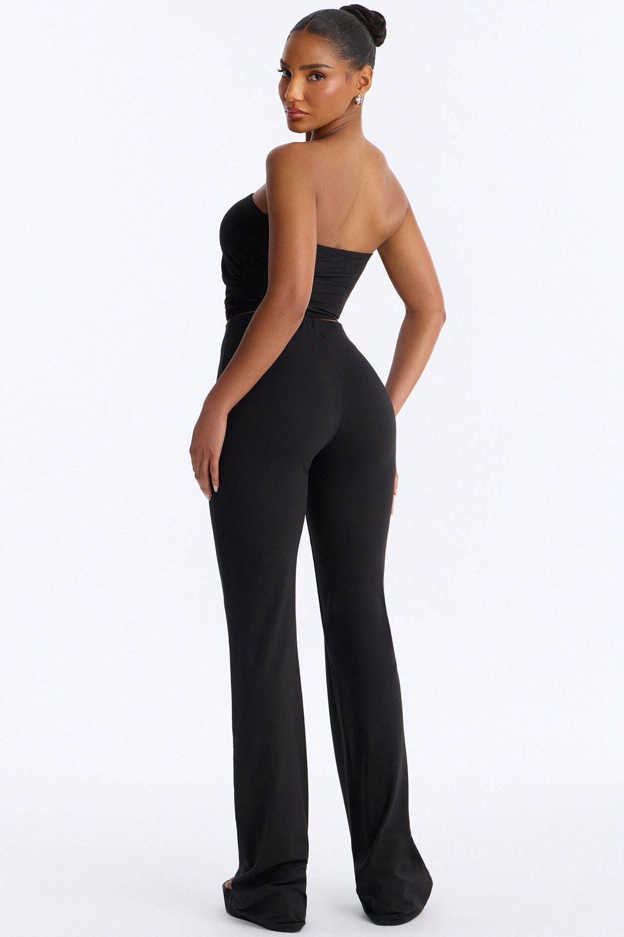 Just Vibes Strapless Pant Set - Black
