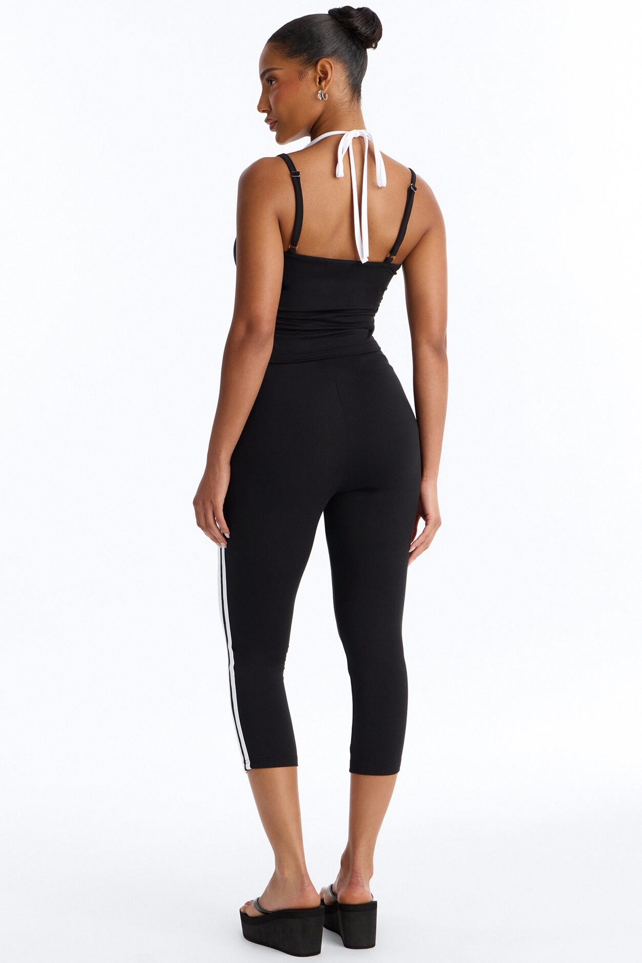 Hot Player 23 Capri Legging Set - Black/White